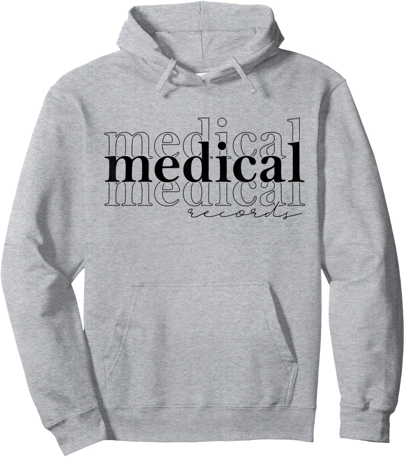 Medical Records Cool Design Appreciation Week Healthcare Hoodie - Hoodie | Ash
