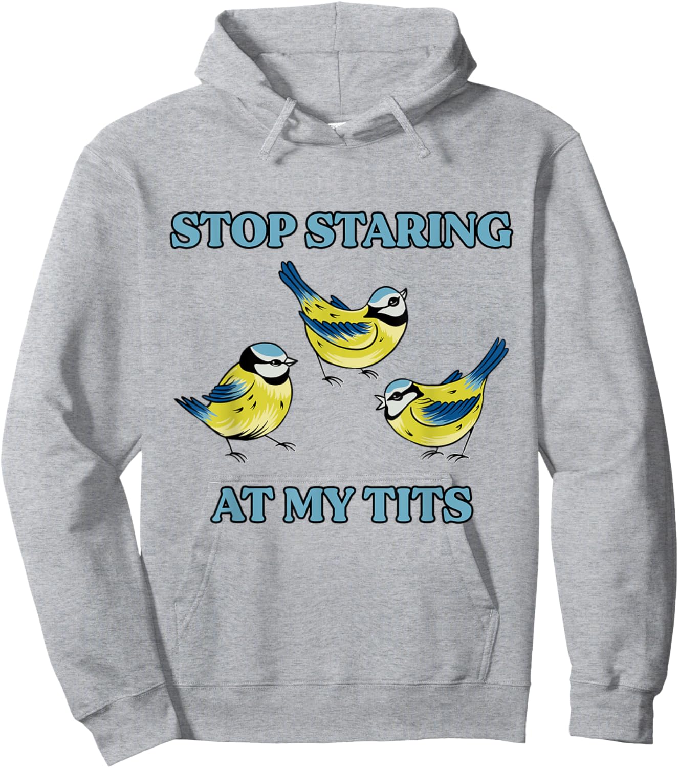 Bird Satire Dark Humor Sarcastic Weird Meme Joke Silly Funny Hoodie - Hoodie | Ash