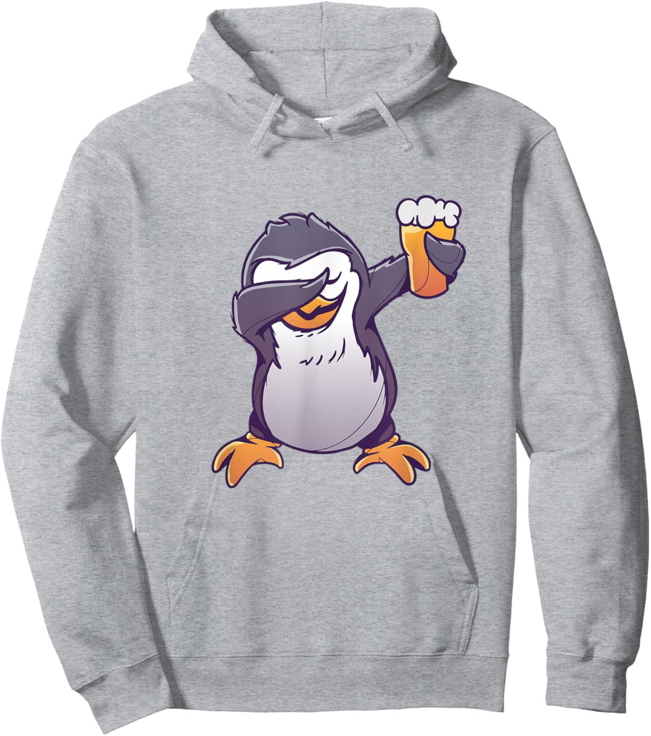 Penguin Dabbing and Drinking Beer Hoodie - Hoodie | Ash