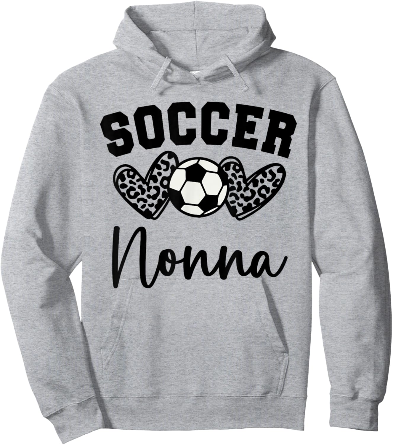 Soccer Nonna Matching Family Soccer Hoodie - Hoodie | Ash