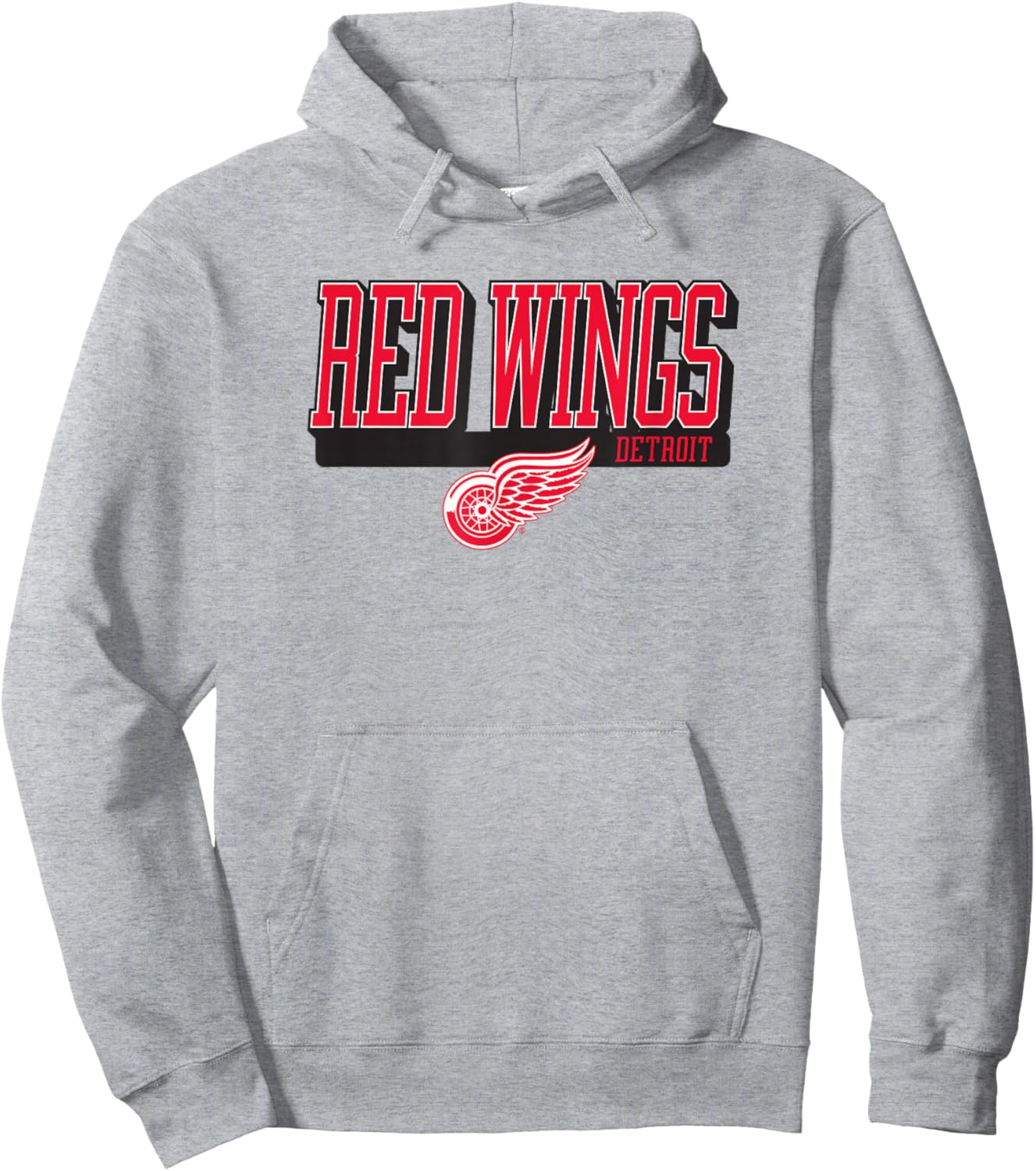 Detroit Red Wings Faceoff Gray Officially Licensed Hoodie - Hoodie | Ash