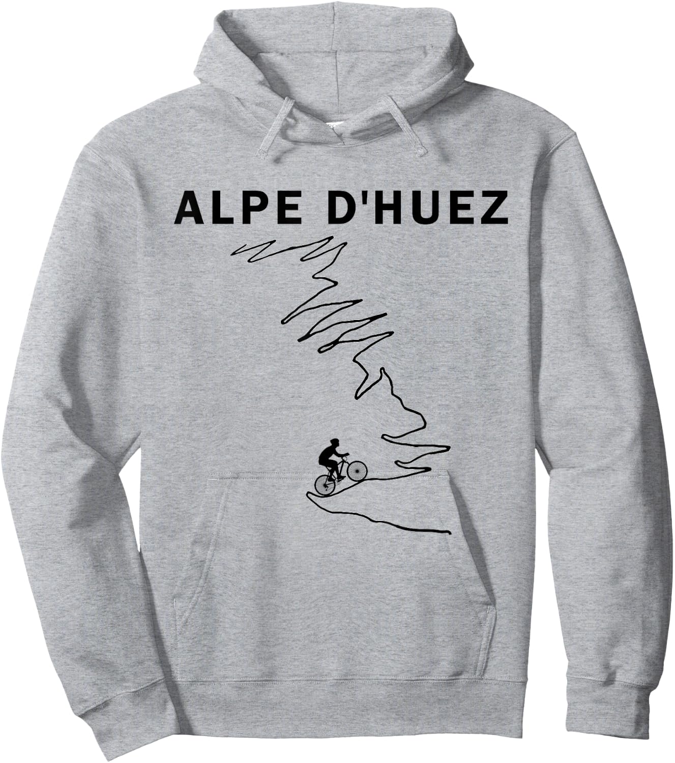 Alpe D'Huez Cycling Gift - France Road Cycling Hoodie - Hoodie | Ash