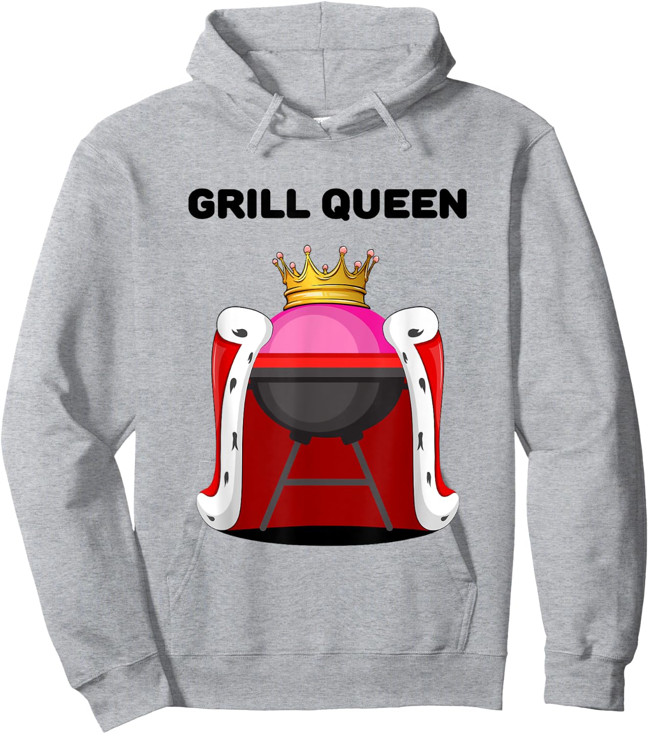 Grill Queen | Girls Grill | Grill Hoodie - Hoodie | Ash