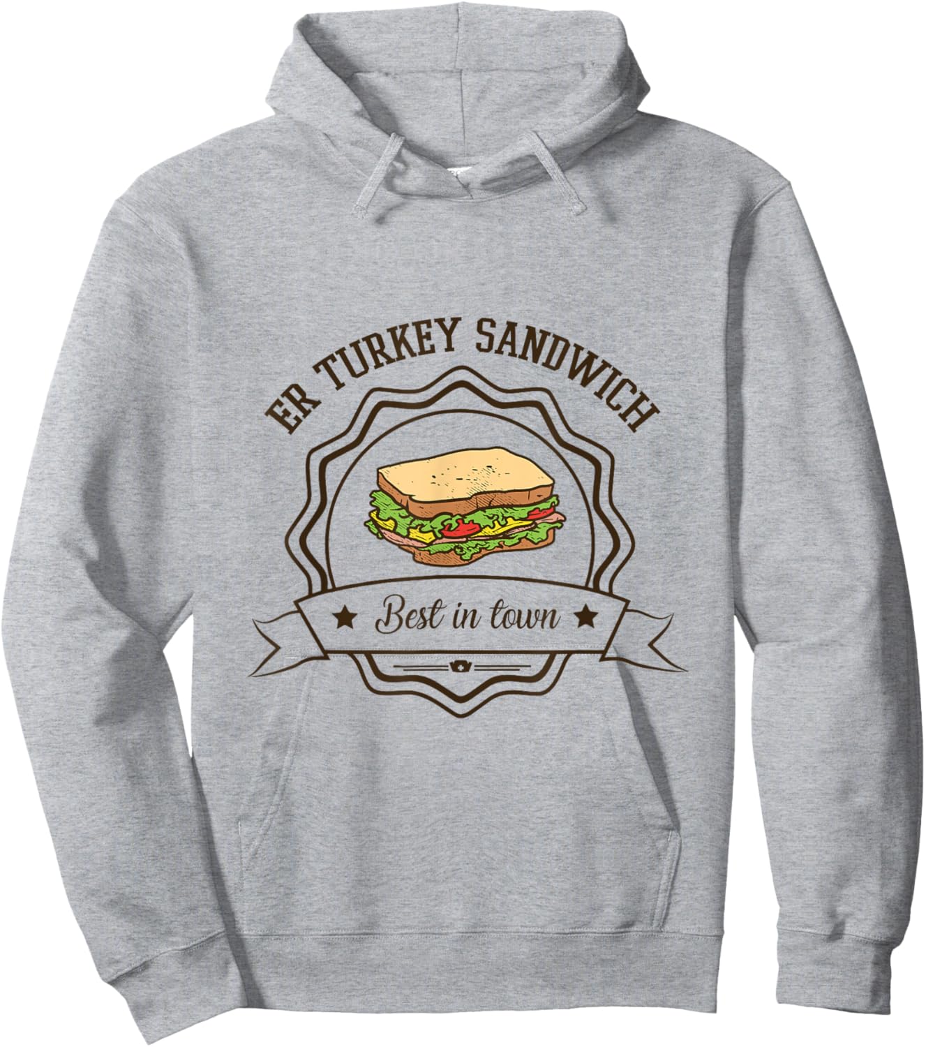 Funny Emergency Room ER Turkey Sandwich Emergency Nurse Hoodie - Hoodie | Ash