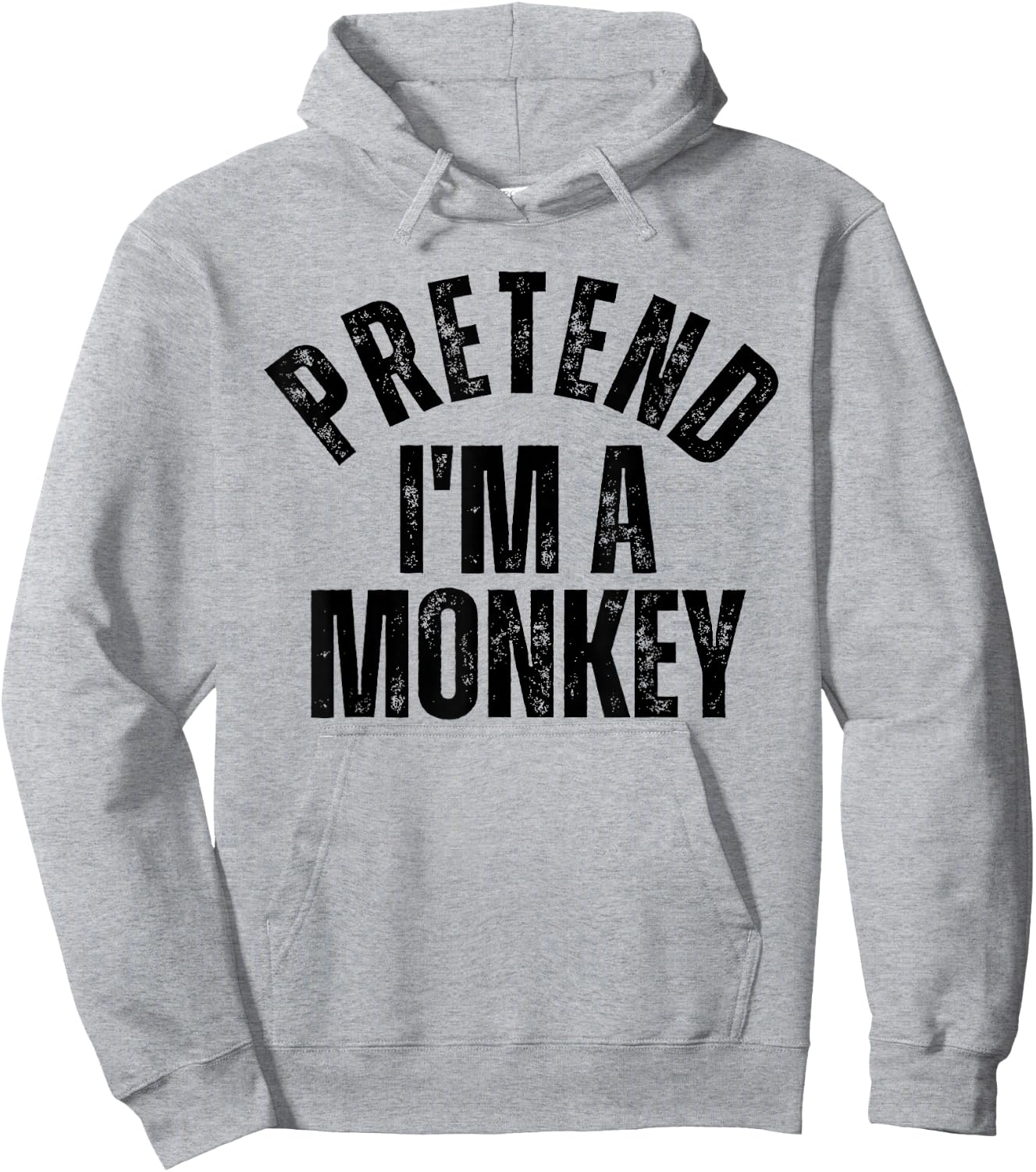 Pretend I'm a Monkey Funny Matching Couples Halloween Hoodie - Hoodie | Ash