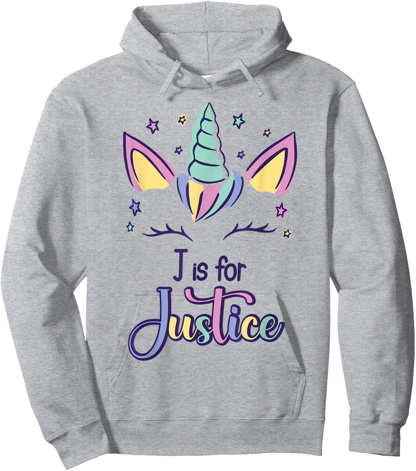 First Name Justice Personalized J Is For Justice Hoodie - Hoodie | Ash