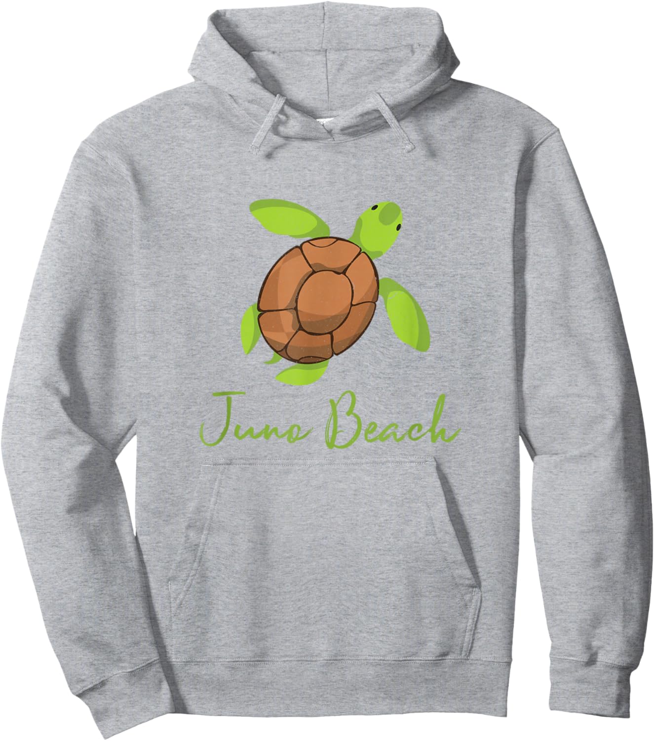Juno Beach Florida Coastal Wildlife Loggerhead Turtle Hoodie - Hoodie | Ash