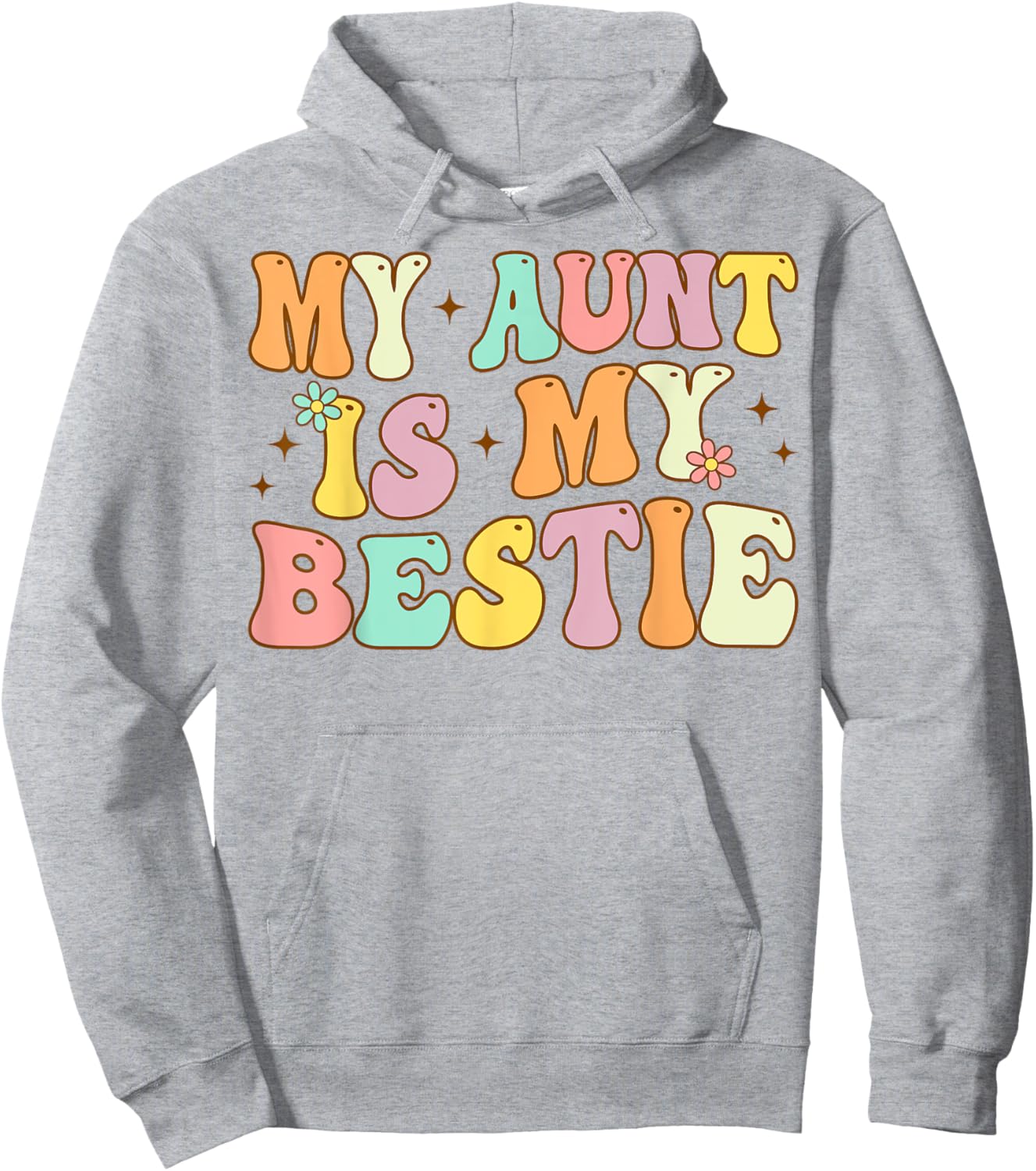 Groovy My Aunt is My Bestie Aunt And niece Matching Hoodie - Hoodie | Ash