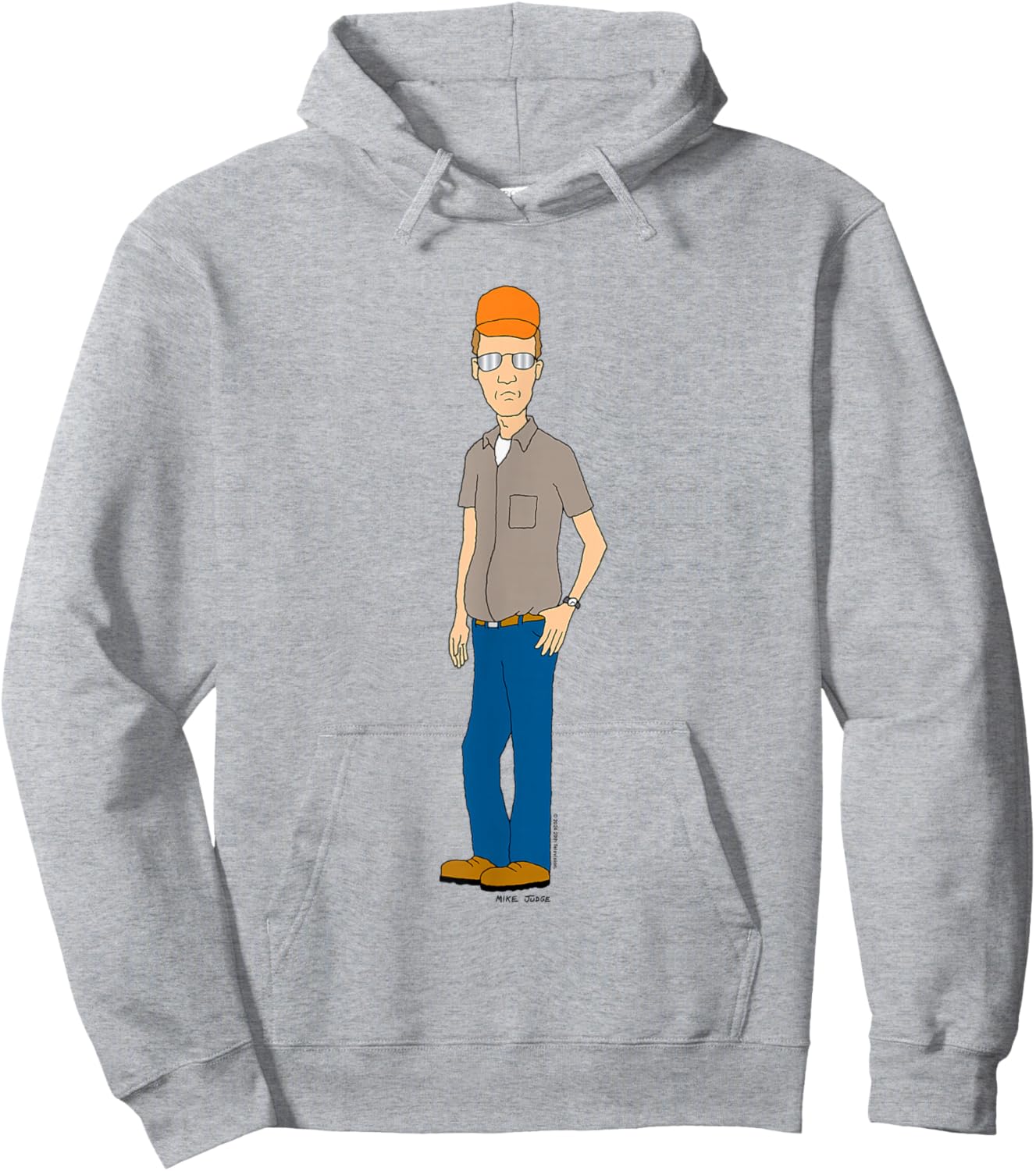 King Of The Hill Iconic Dale Gribble Cool Pose Big Portrait Hoodie - Hoodie | Ash