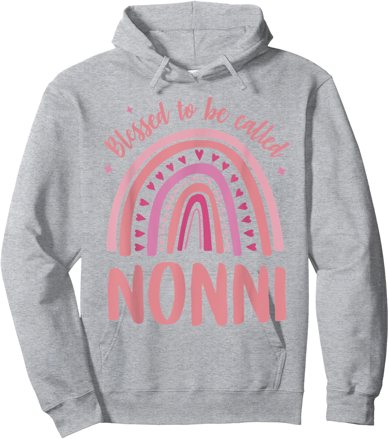 Nonni Grandma Blessed to be called Nonni Hoodie - Hoodie | Ash