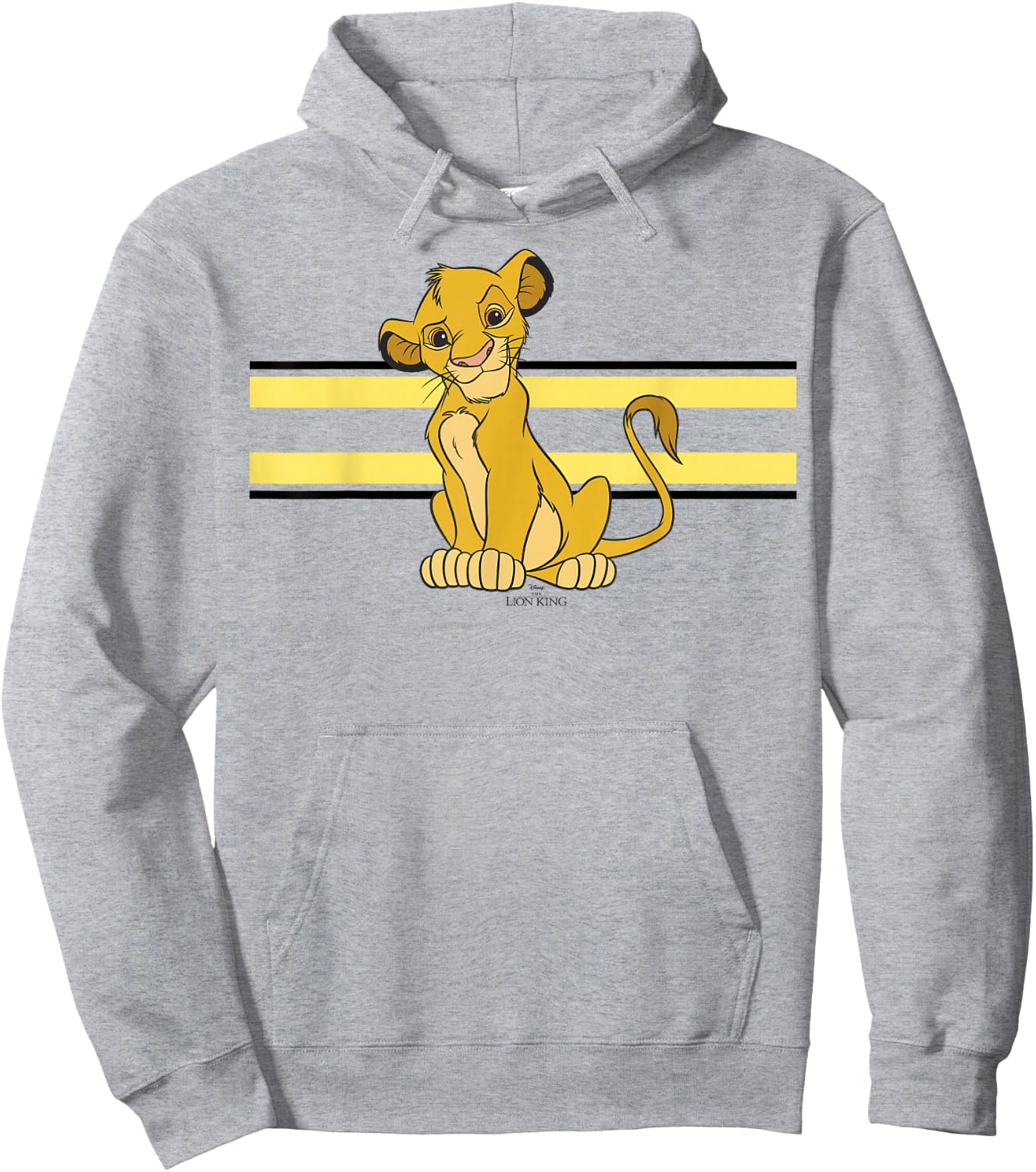 Disney The Lion King Simba Stripe Portrait Hoodie - Hoodie | Ash
