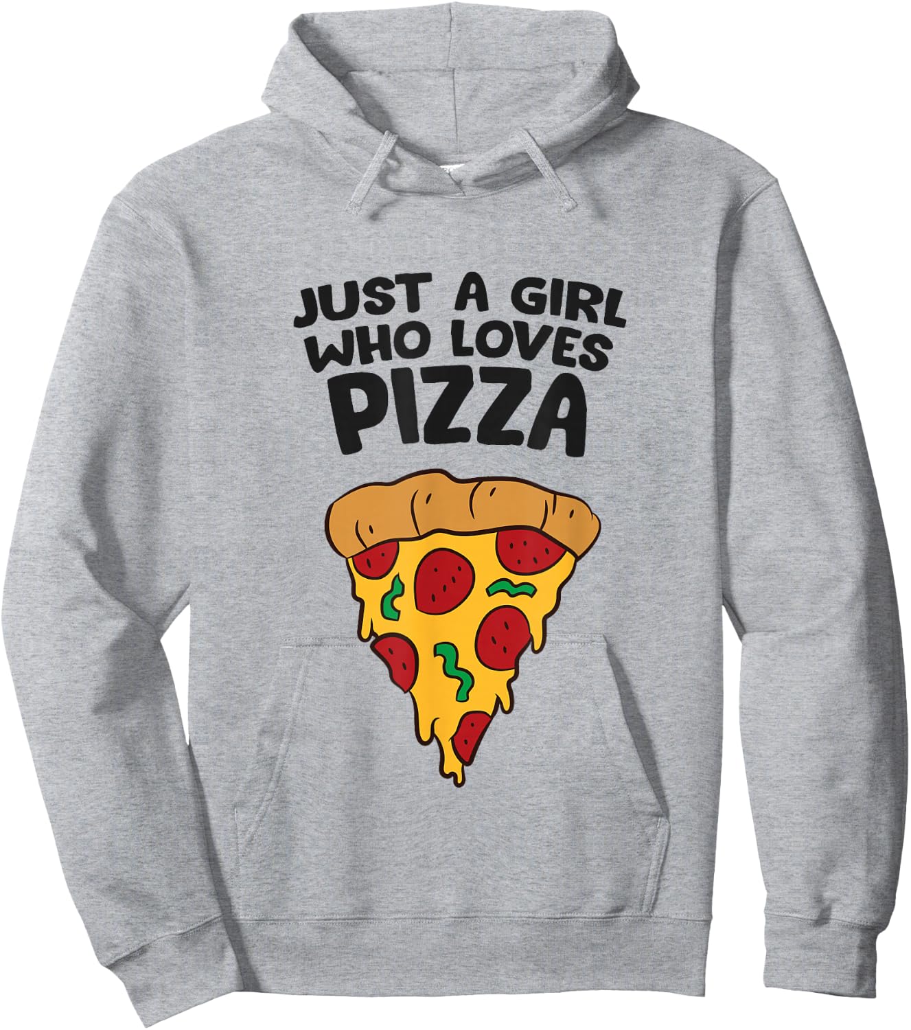 Just a Girl Who Loves Pizza Hoodie - Hoodie | Ash