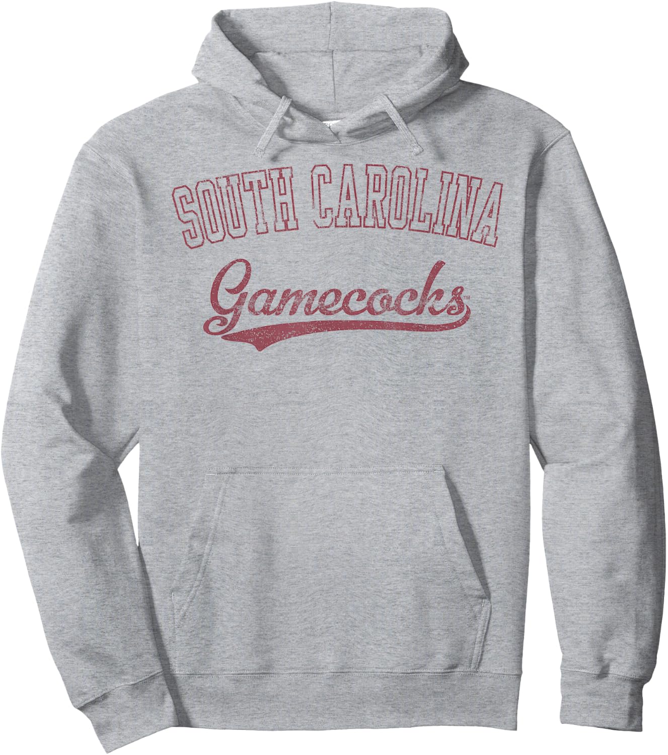 South Carolina Gamecocks Vintage Cursive Officially Licensed Hoodie - Hoodie | Ash