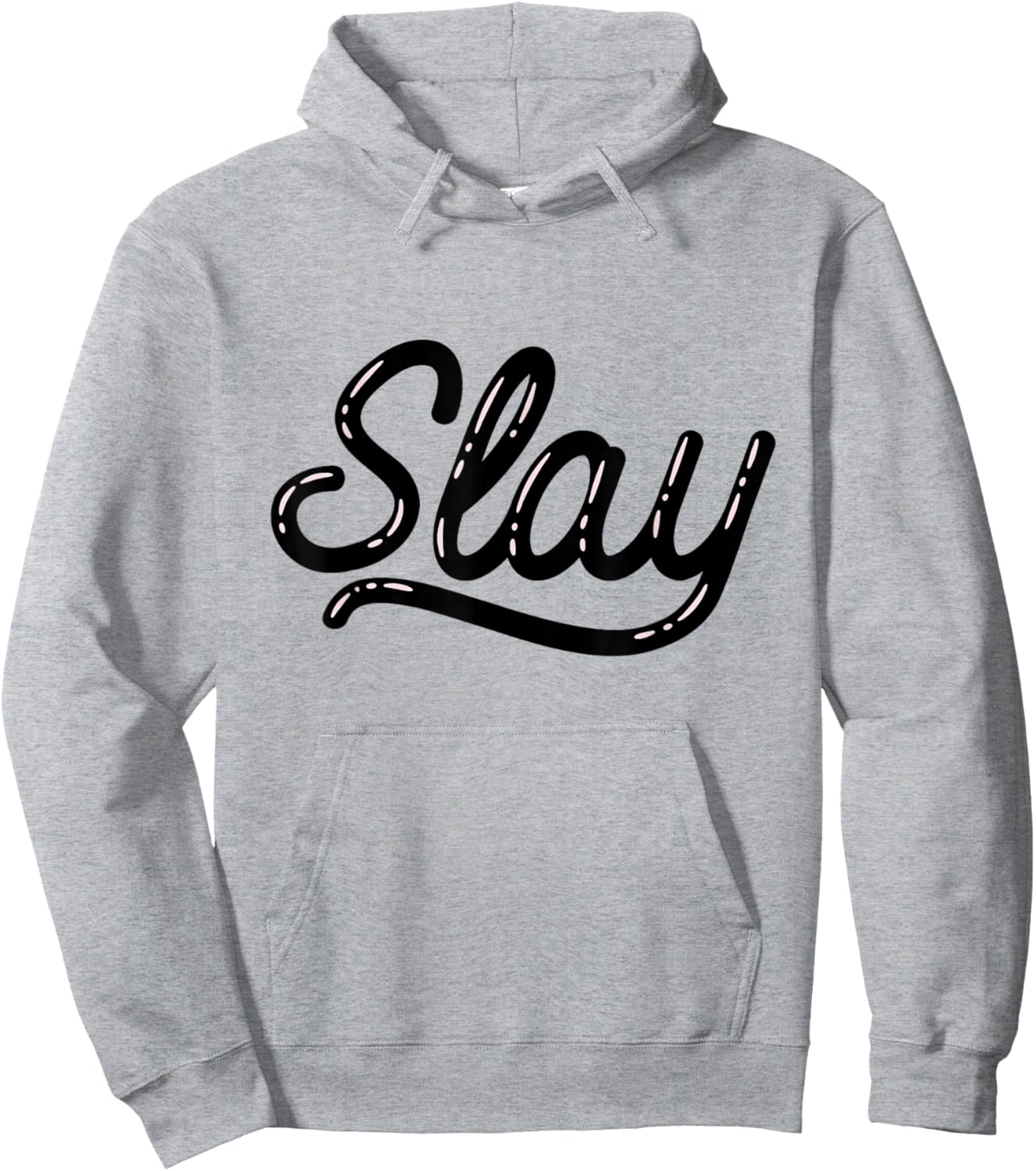 That Says Slay Bubble Letters Hoodie - Hoodie | Ash