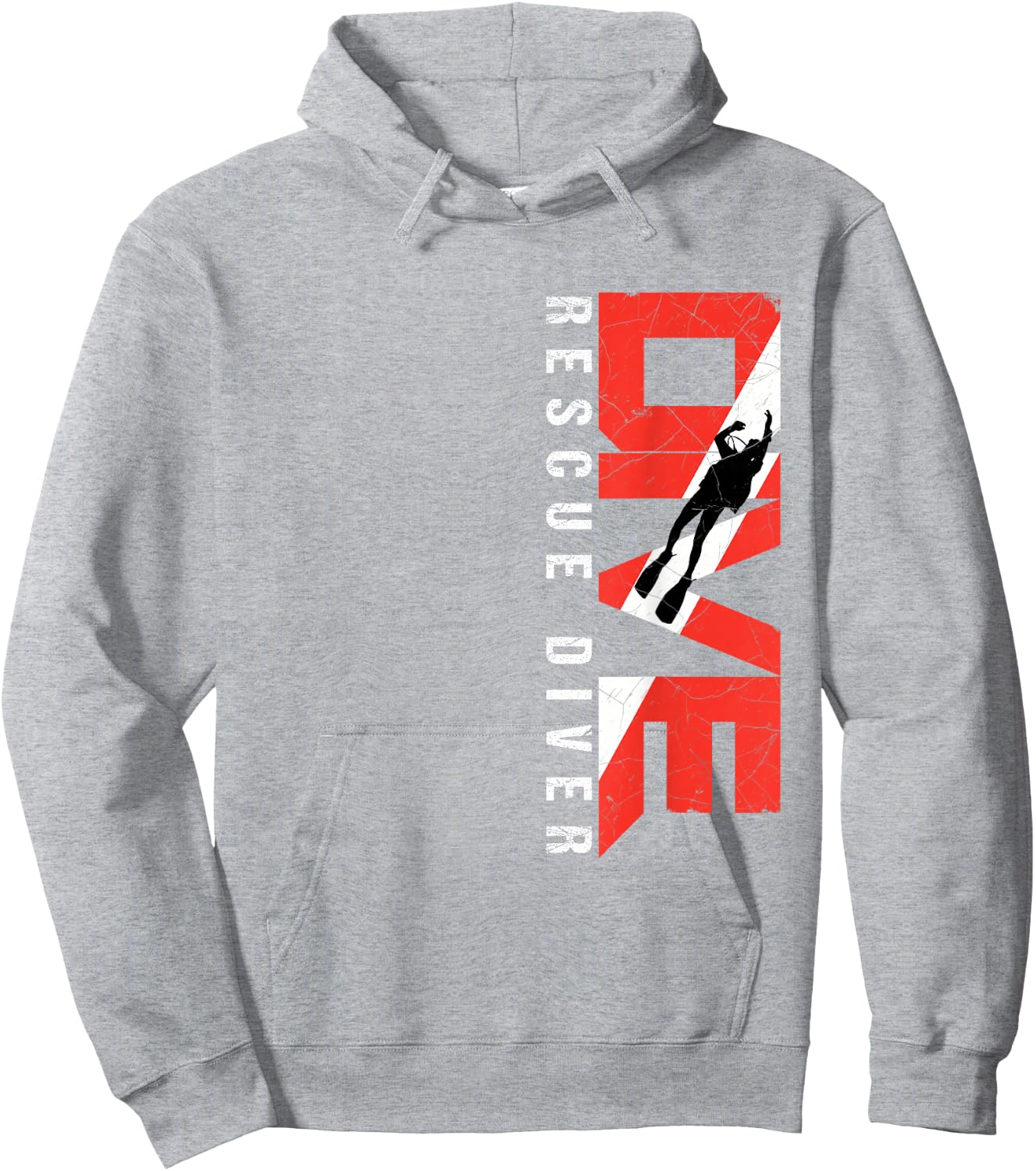 Scuba Dive Rescue Diver Hoodie - Hoodie | Ash