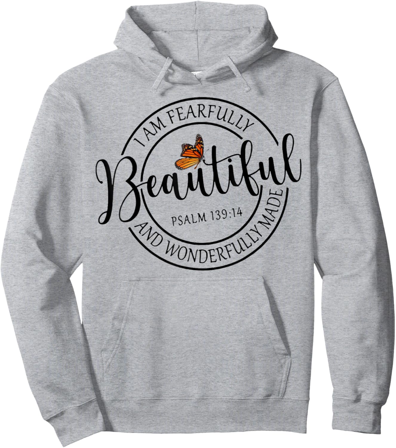 I Am Fearfully Beautiful And Wonderfully Made Hoodie - Hoodie | Ash
