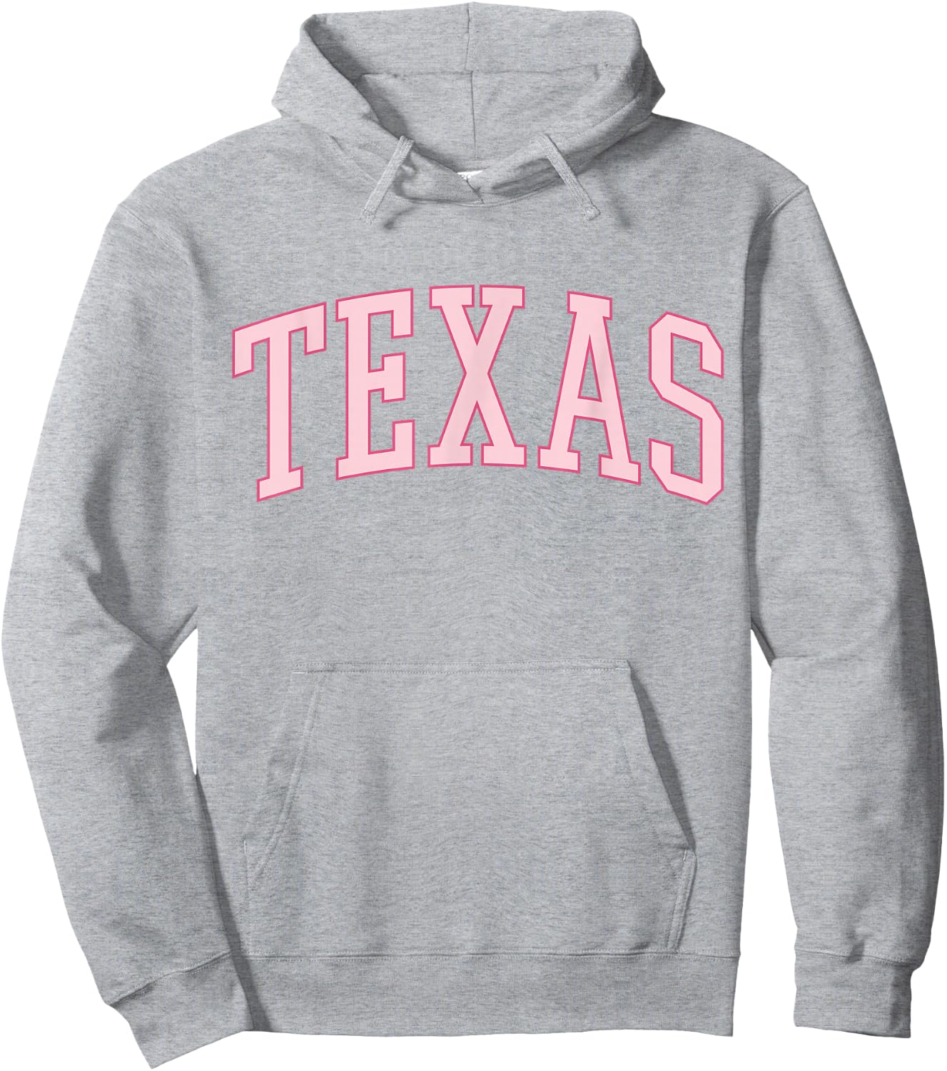 Preppy Varsity Pink Texas Hoodie - Hoodie | Ash