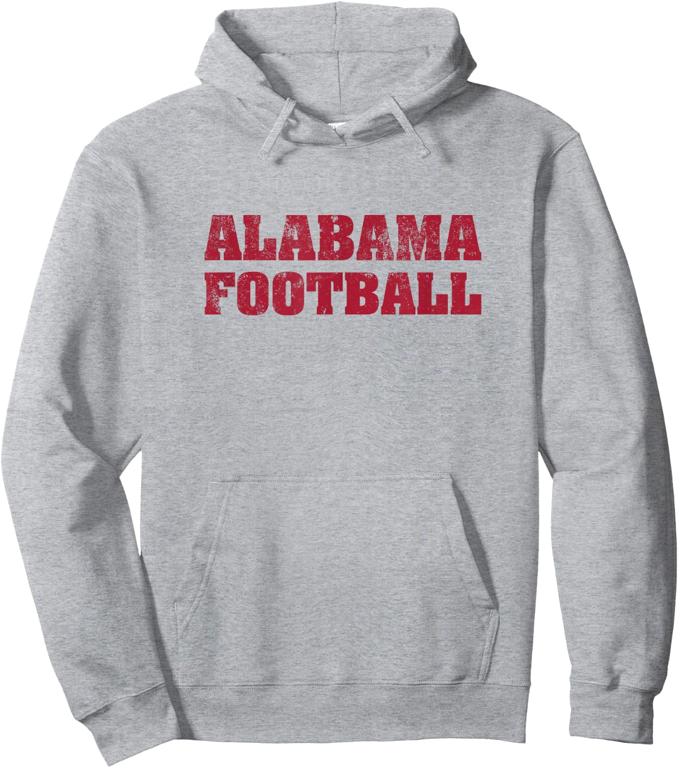 Alabama Football Distressed Vintage Hoodie - Hoodie | Ash