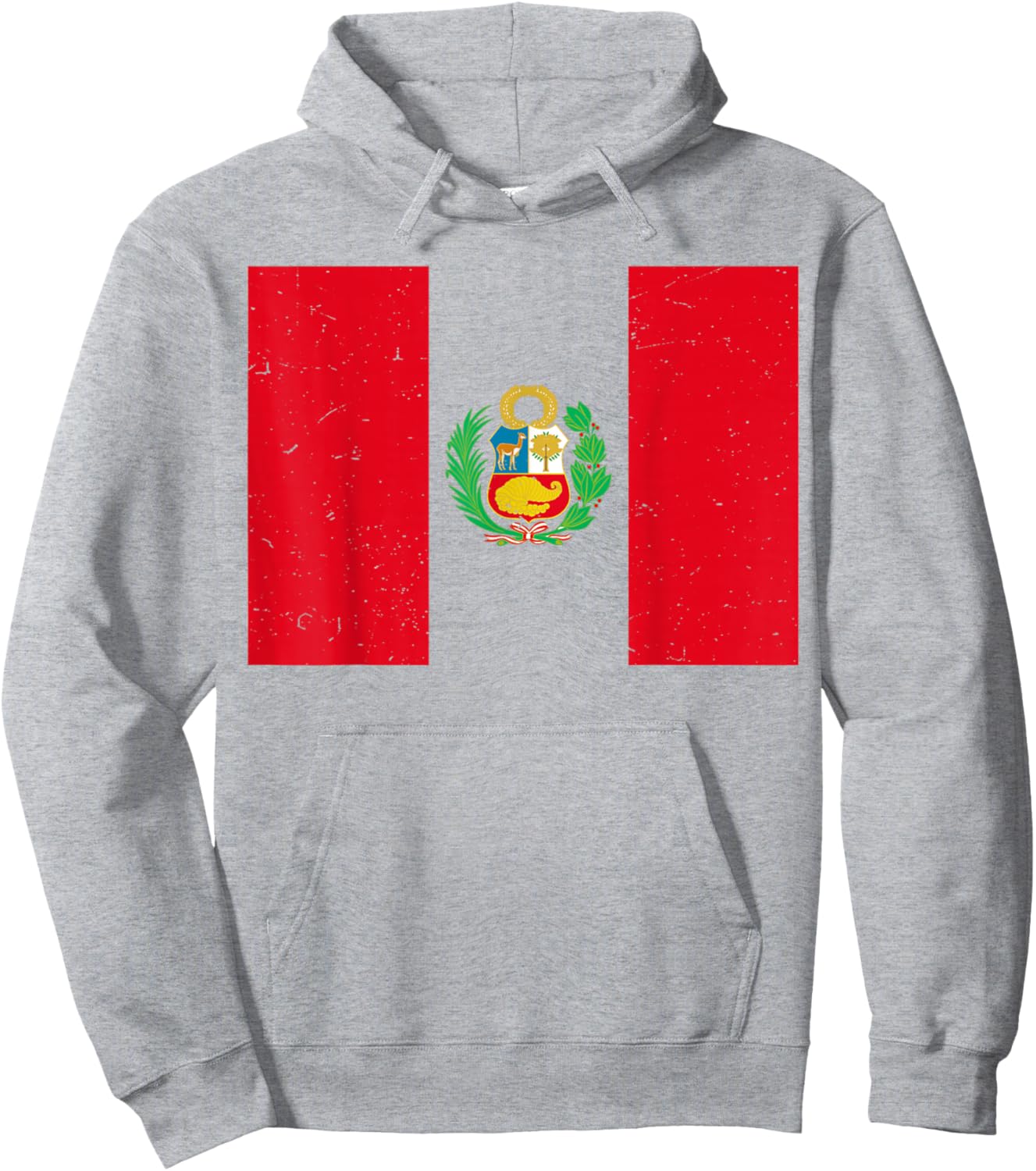 Peru Flag Shirt Men Women Kids Peruvian Hispanic Heritage Hoodie - Hoodie | Ash