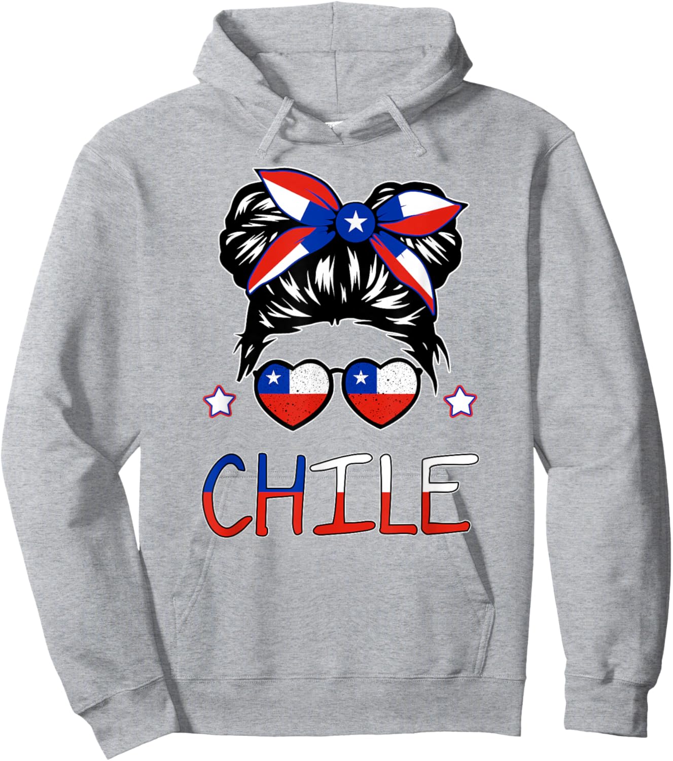 Toddler Chile Flag Chilean Hispanic Heritage Women Kids Baby Hoodie - Hoodie | Ash
