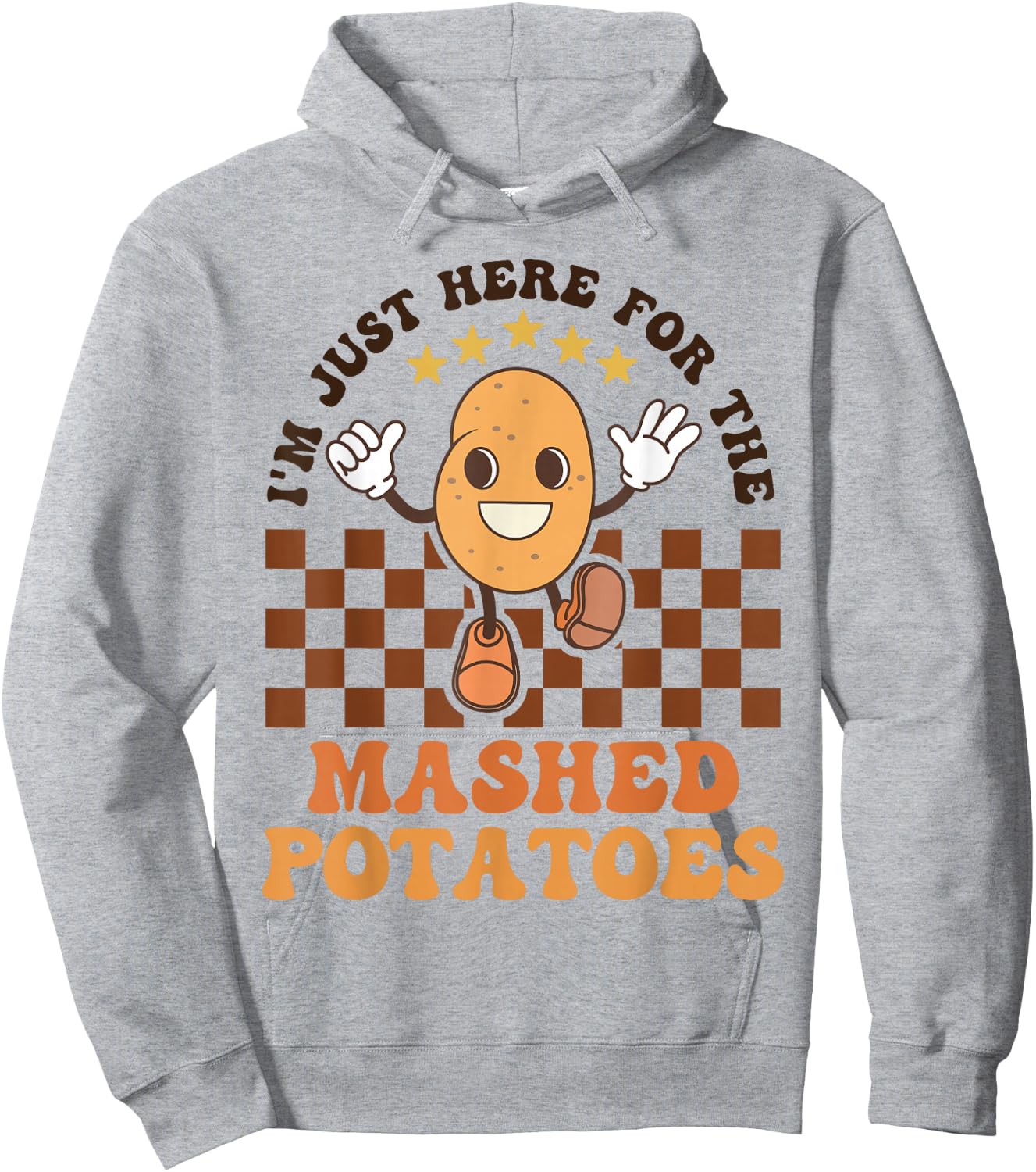 I'm Just Here For The Mashed Potatoes Funny Food Love Kids Hoodie - Hoodie | Ash