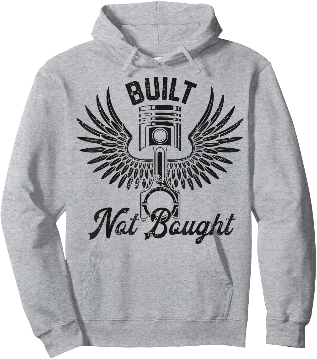 Built Not Bought Funny Mechanic Vintage Gifts Men Women Hoodie - Hoodie | Ash