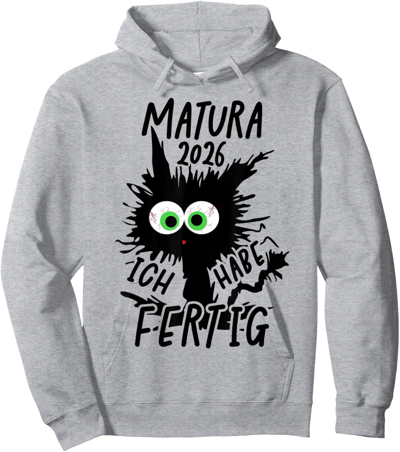 Matura 2026 Ich Habe Fertig Matura Geschafft 2026 Hoodie - Hoodie | Ash