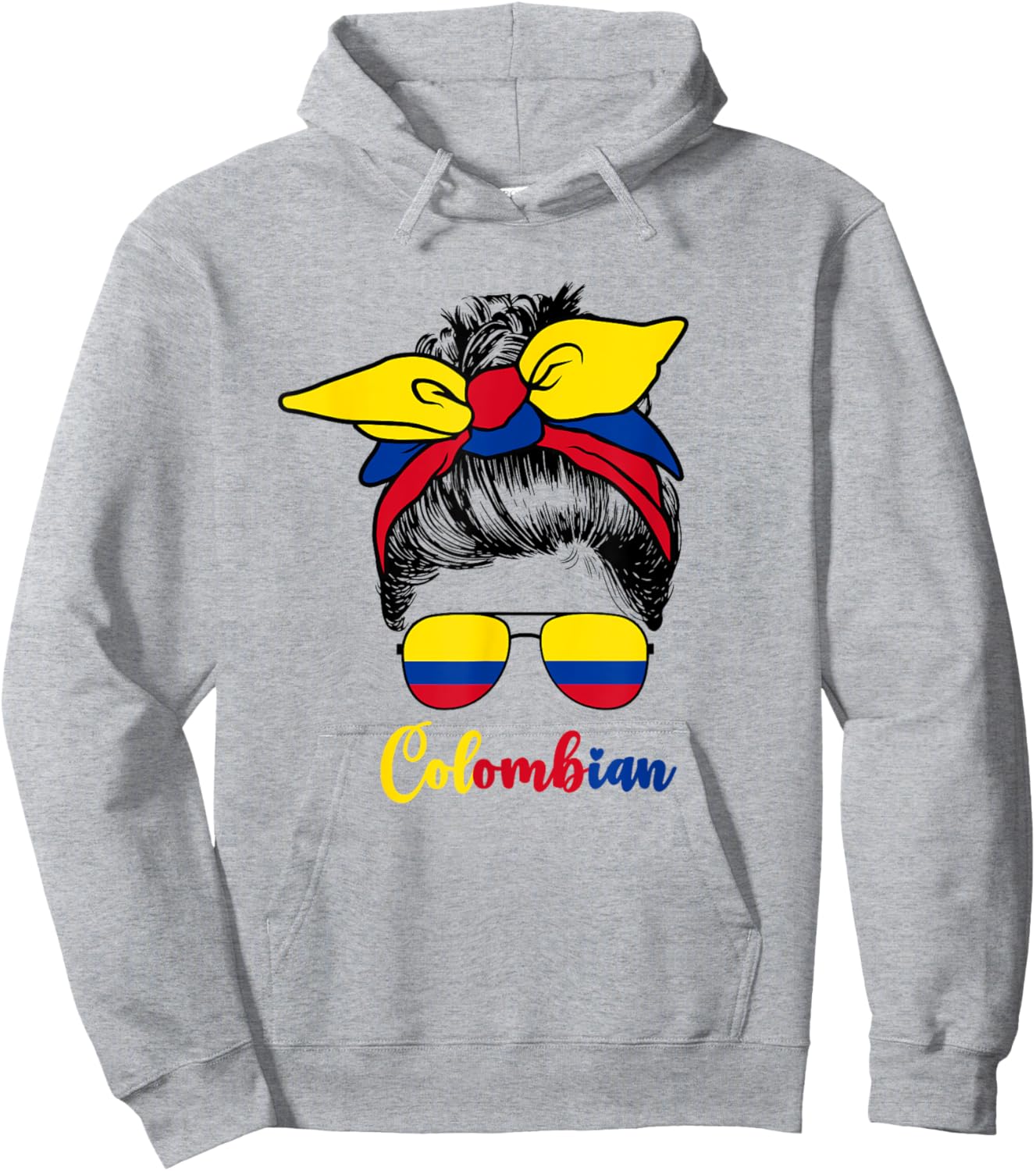 Colombian Girl Girls Cute Colombiana Colombia Flag Hoodie - Hoodie | Ash