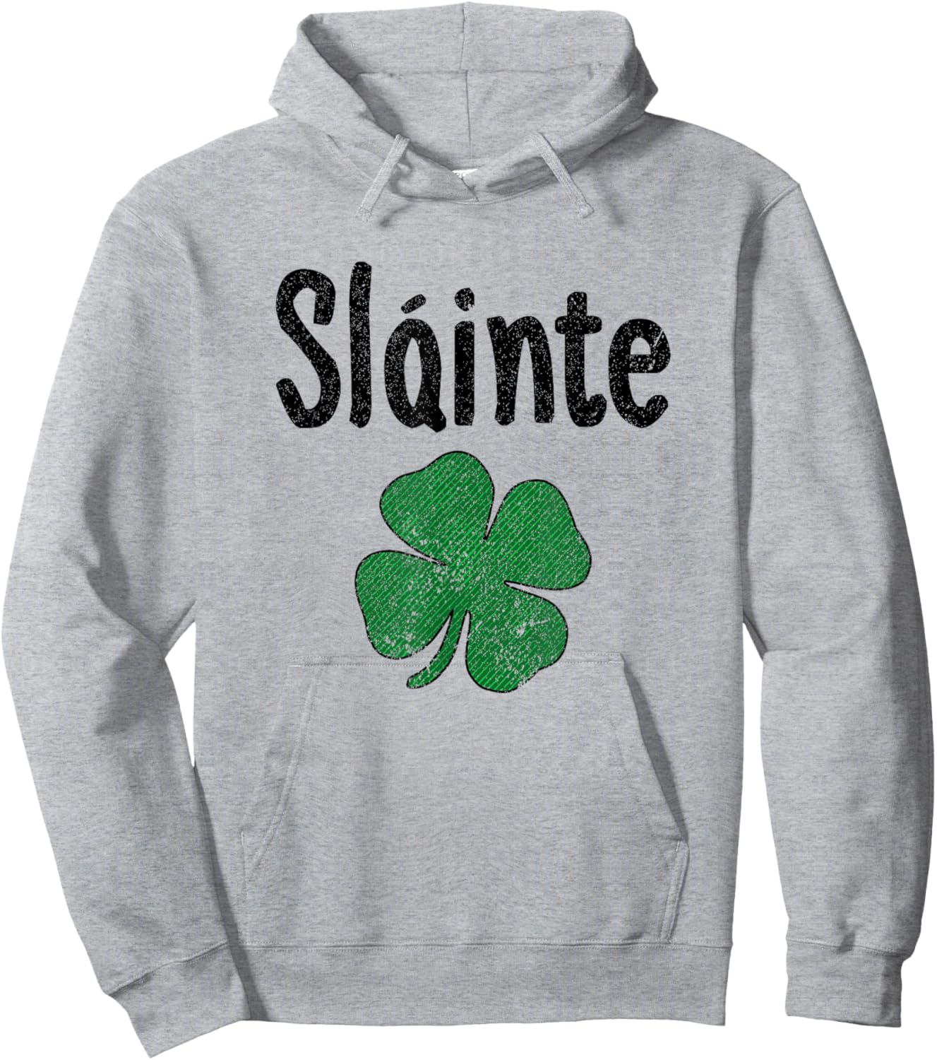 Slainte Irish Cheers Good Health St Patricks Day Slainte Hoodie - Hoodie | Ash
