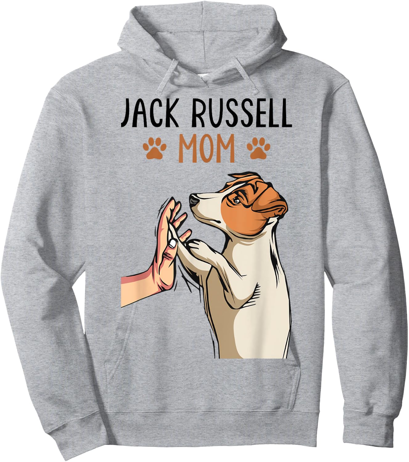 Jack Russell Terrier Mom Cute Dog Mama Funny Women Hoodie - Hoodie | Ash