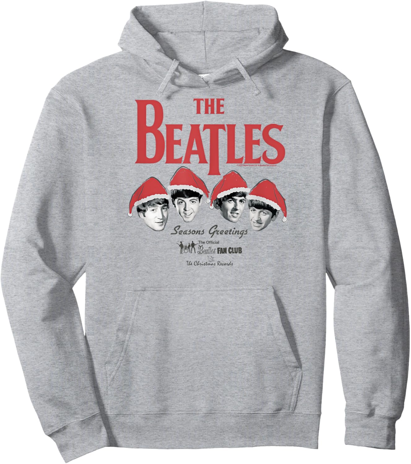 The Beatles - Seasons Greetings Christmas Records Hoodie - Hoodie | Ash