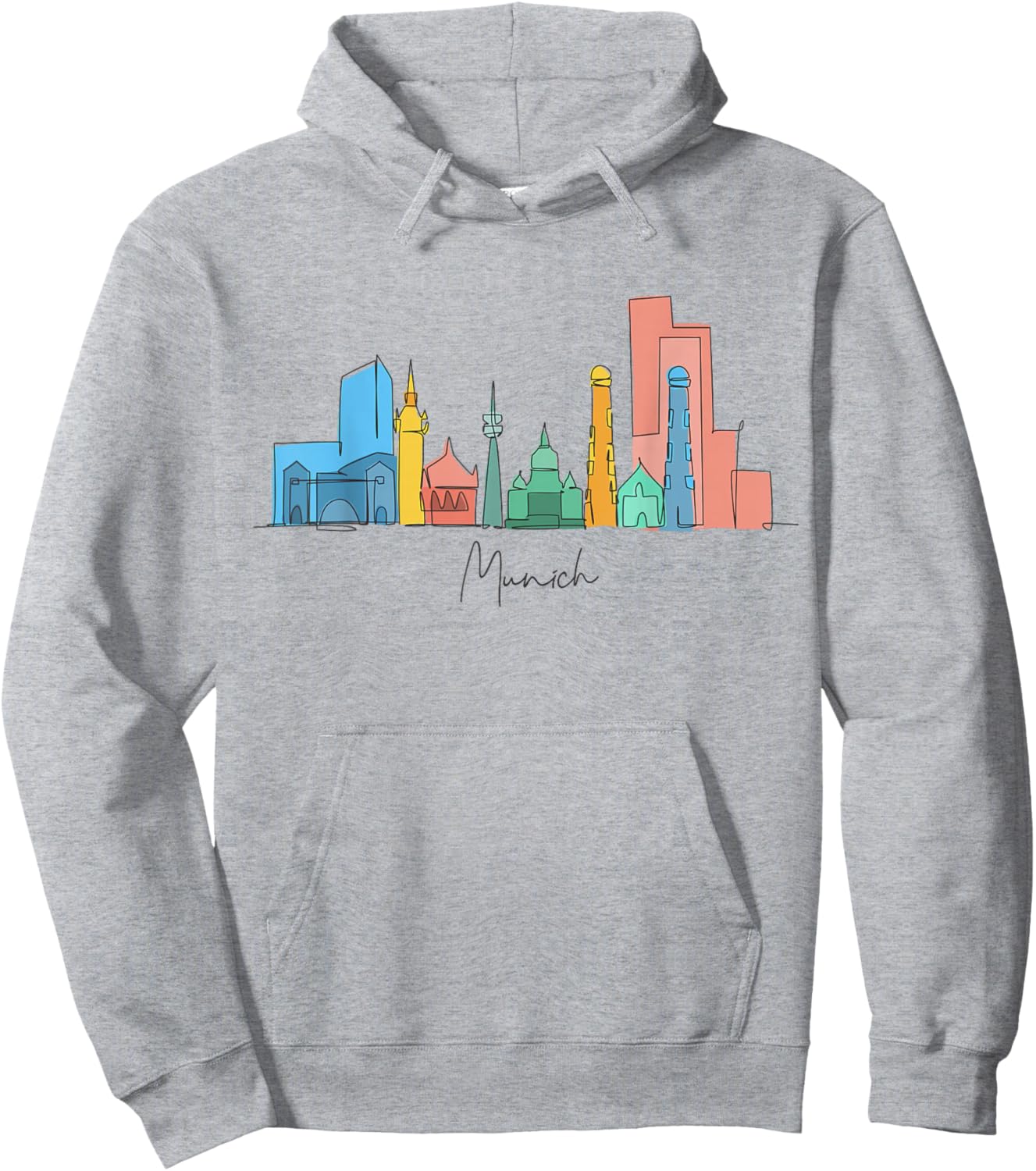 Travel Europe Germany Munich German Family Vacation Souvenir Hoodie - Hoodie | Ash
