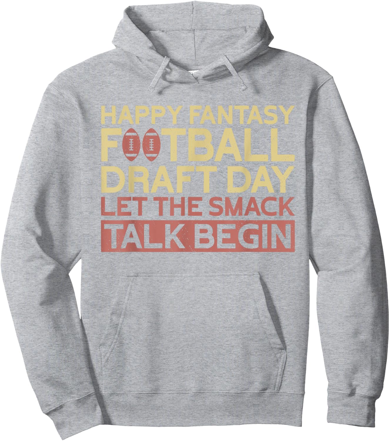 Happy Fantasy Football Draft Day | Funny Fantasy Football Hoodie - Hoodie | Ash