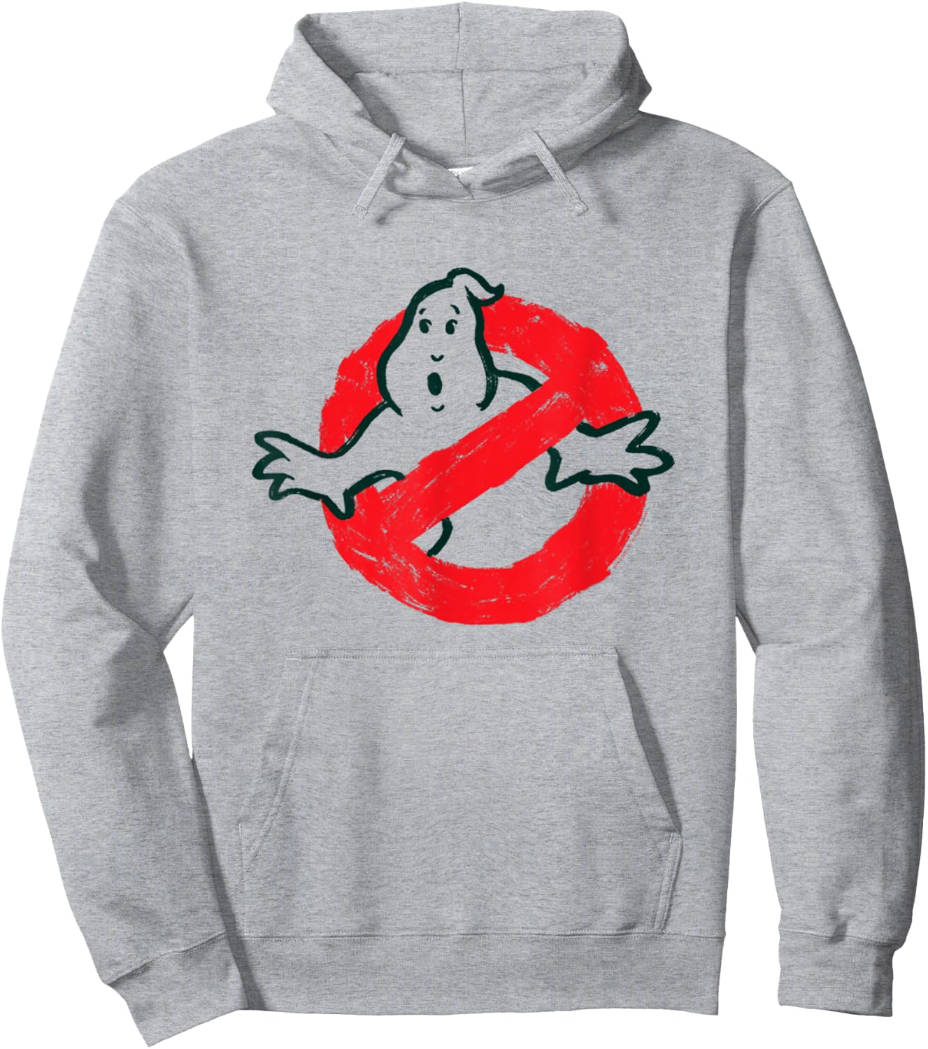 Ghostbusters No Ghost Logo Sketch Retro Movie Hoodie - Hoodie | Ash