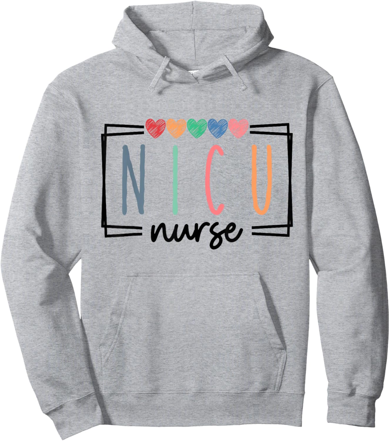 NICU Nurse Neonatal ICU Nurse Infant Care Specialist Newborn Hoodie - Hoodie | Ash
