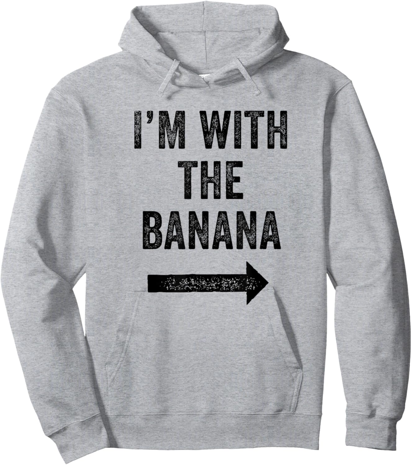 Funny I'm With the Banana Lazy Halloween Costume Matching Hoodie - Hoodie | Ash