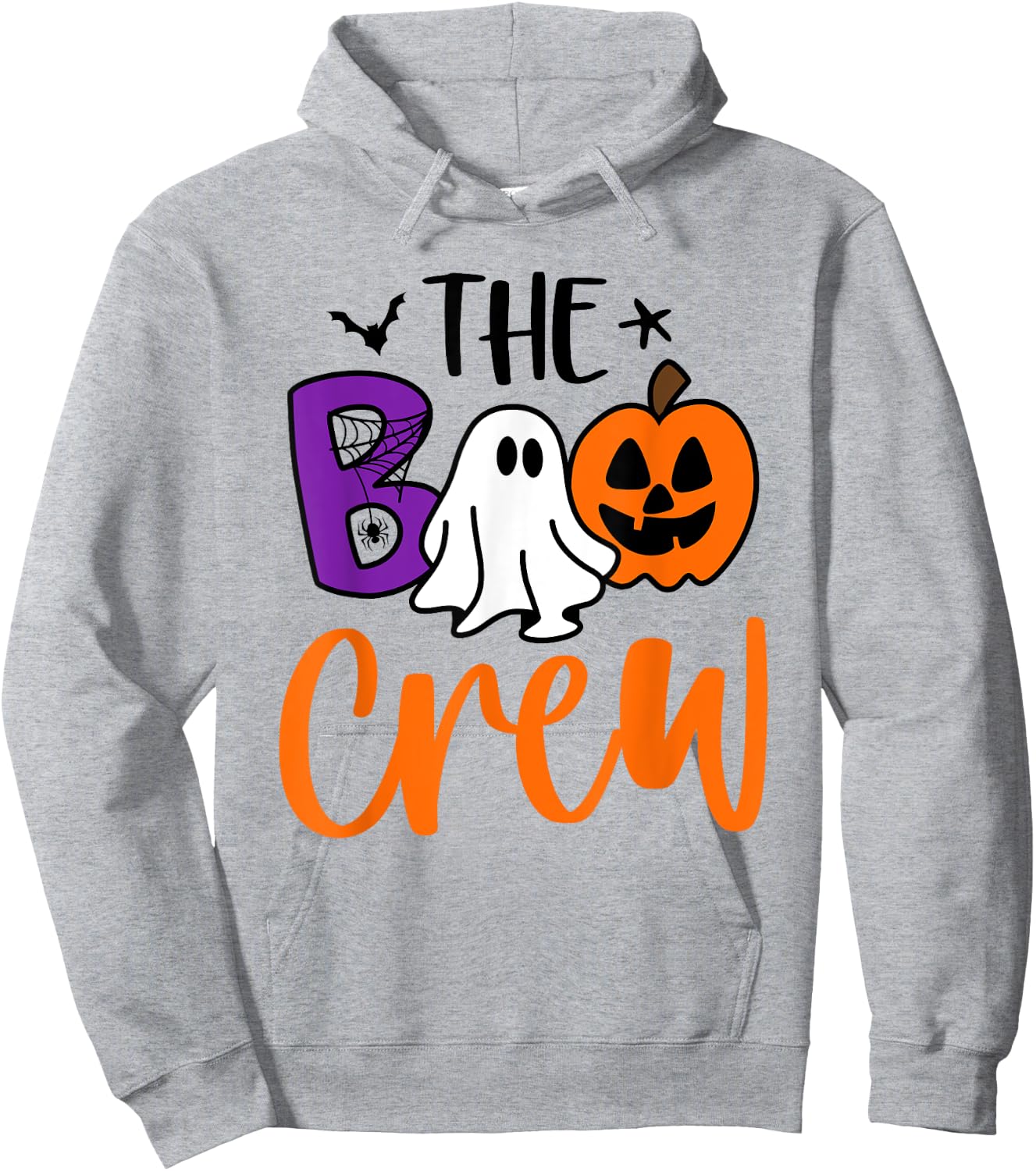 Halloween The Boo Crew Cute Ghost Spooky Family Matching Hoodie - Hoodie | Ash