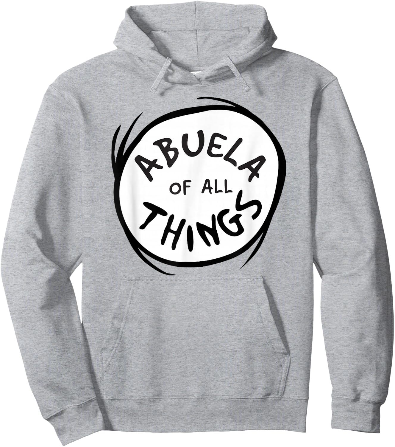 Dr. Seuss Abuela (Grandmother) of All Things Emblem Hoodie - Hoodie | Ash