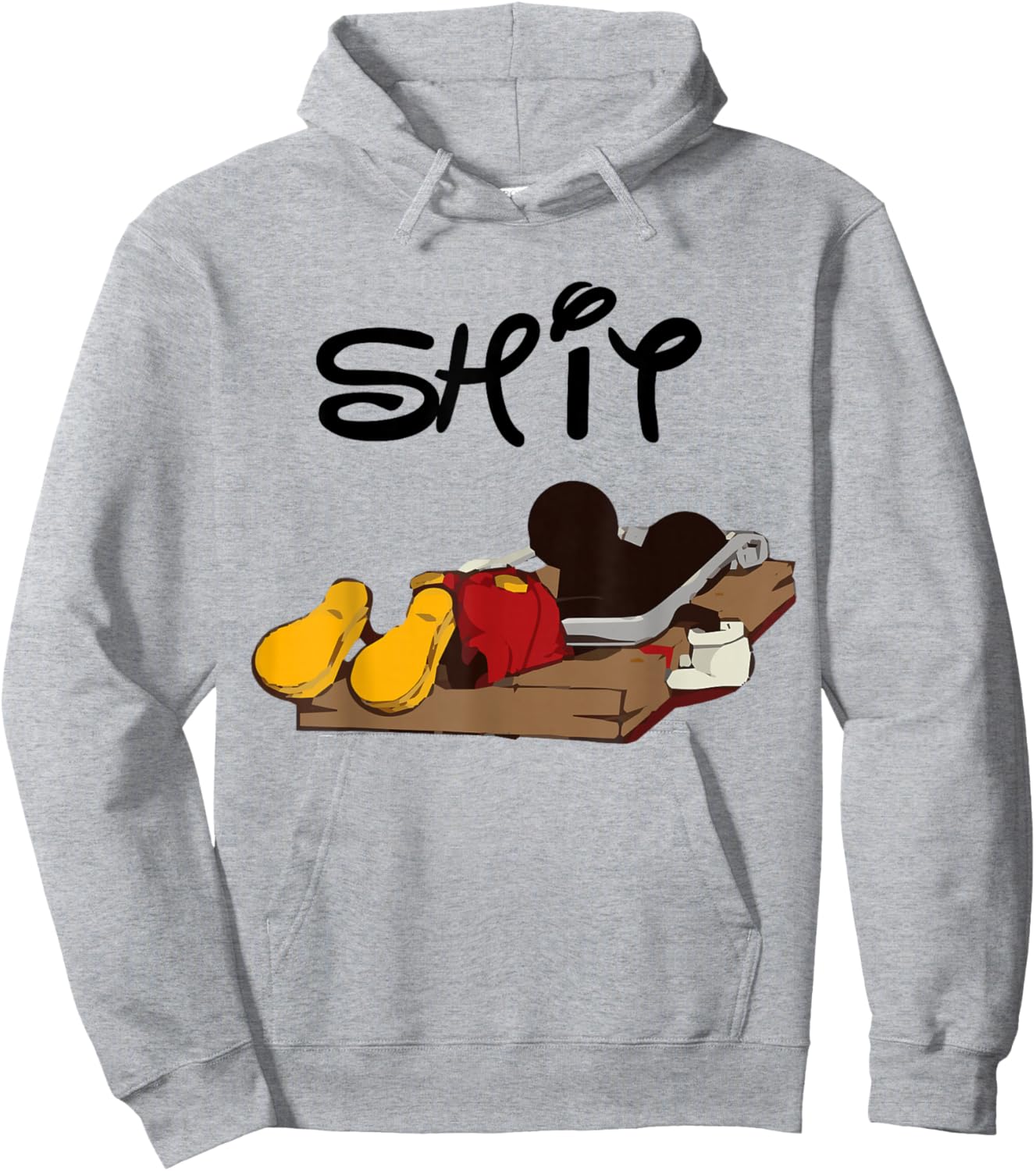 Cartoon Mouse In Trap Hoodie - Hoodie | Ash