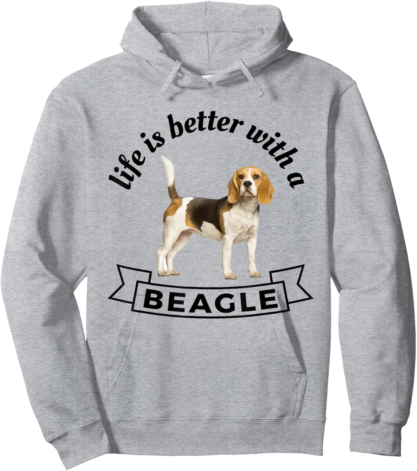 Life is Better With a Beagle Hoodie - Hoodie | Ash