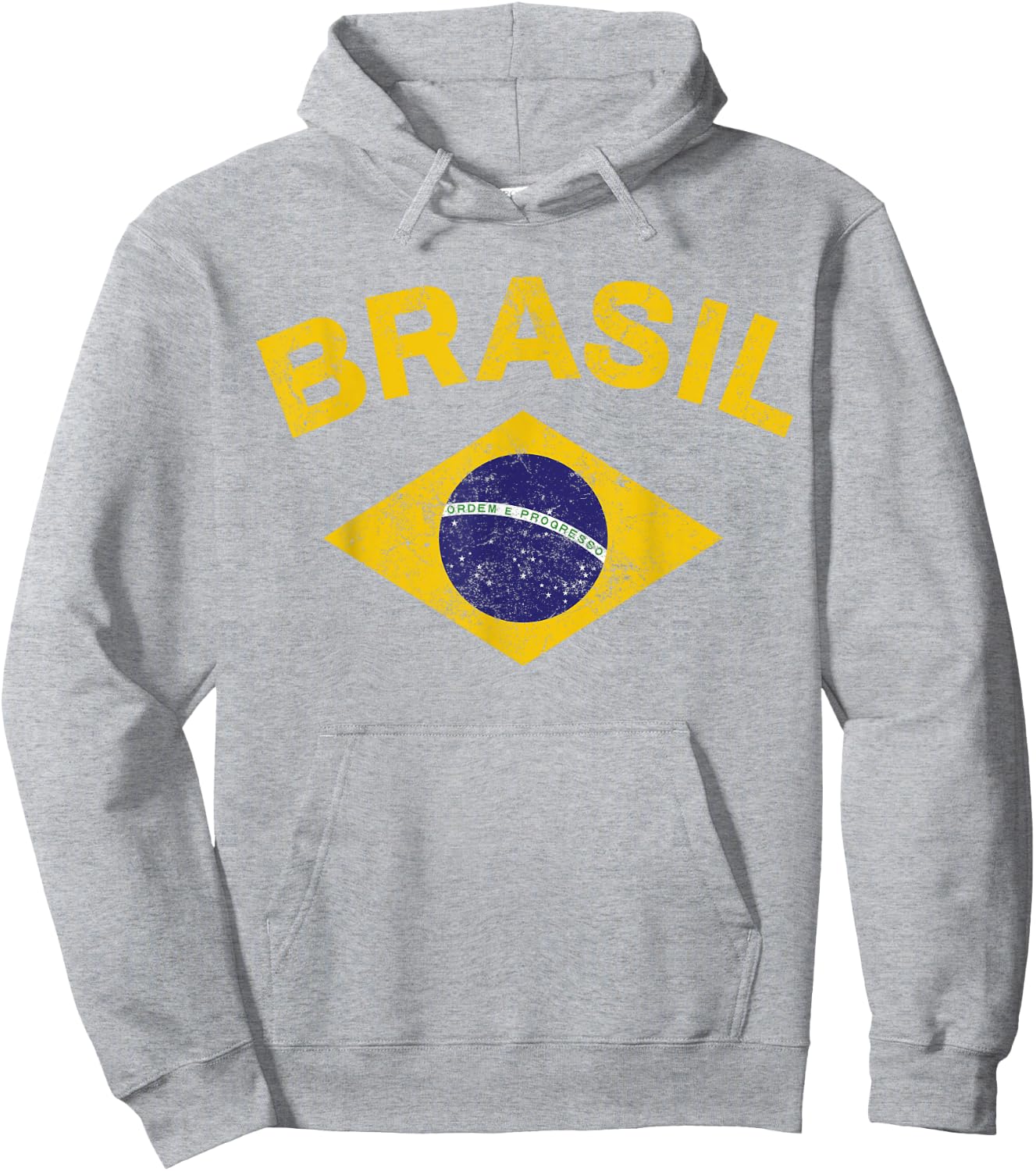 Brazil Flag Patriotic Brazilian Men Boys Girls Brazil Hoodie - Hoodie | Ash