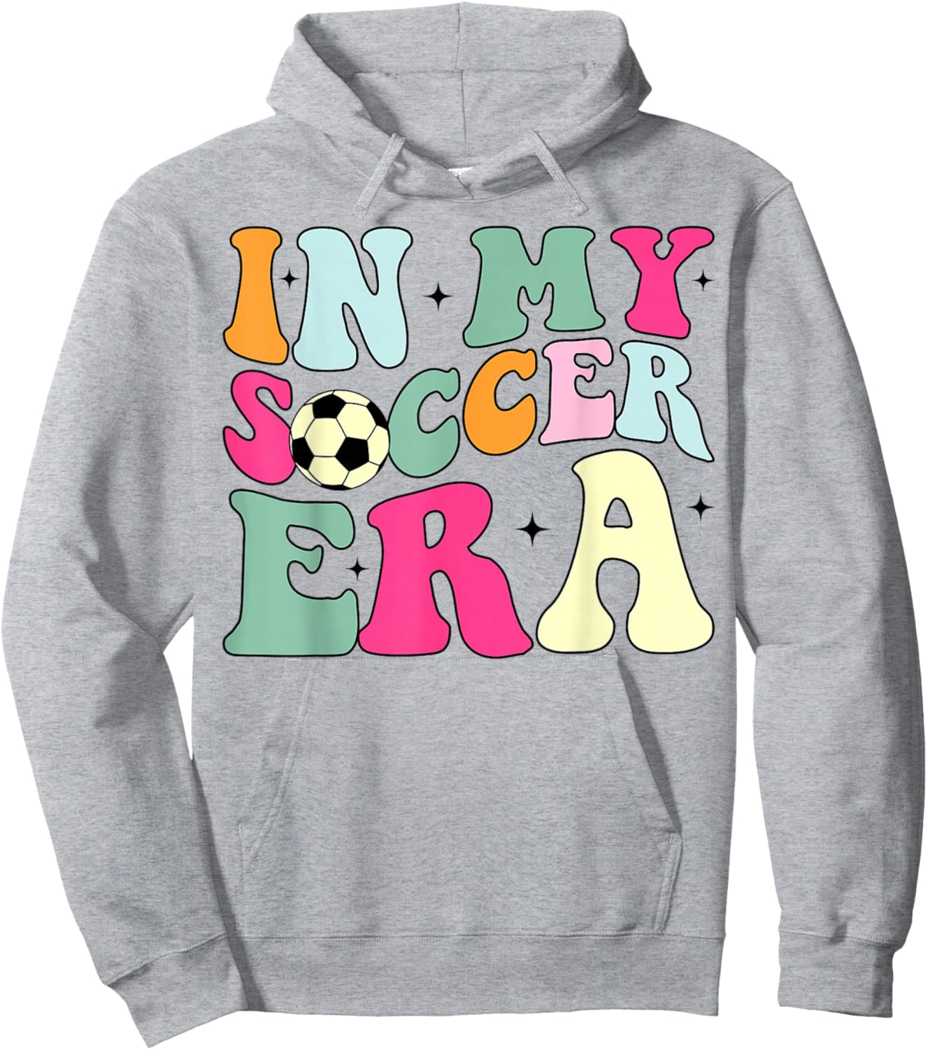 Groovy In My Soccer Era Soccer player Boys Kids Hoodie - Hoodie | Ash