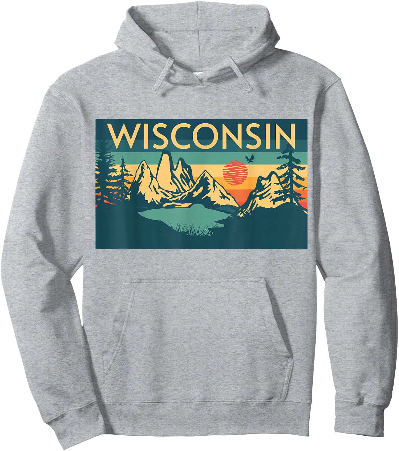 Wisconsin Hoodie - Hoodie | Ash