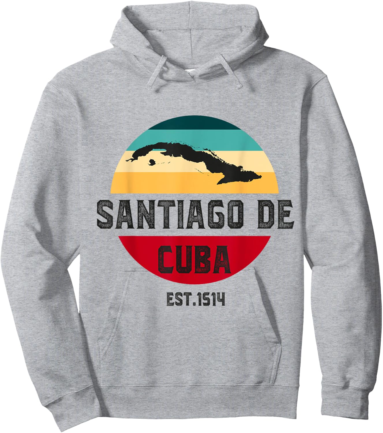 Santiago de Cuba Cuba Souvenir Slang City Cubano Cuba Hoodie - Hoodie | Ash