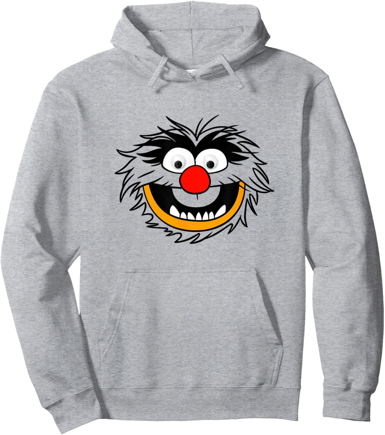 Disney The Muppets Silly Animal Big Head Big Chest Portrait Hoodie - Hoodie | Ash