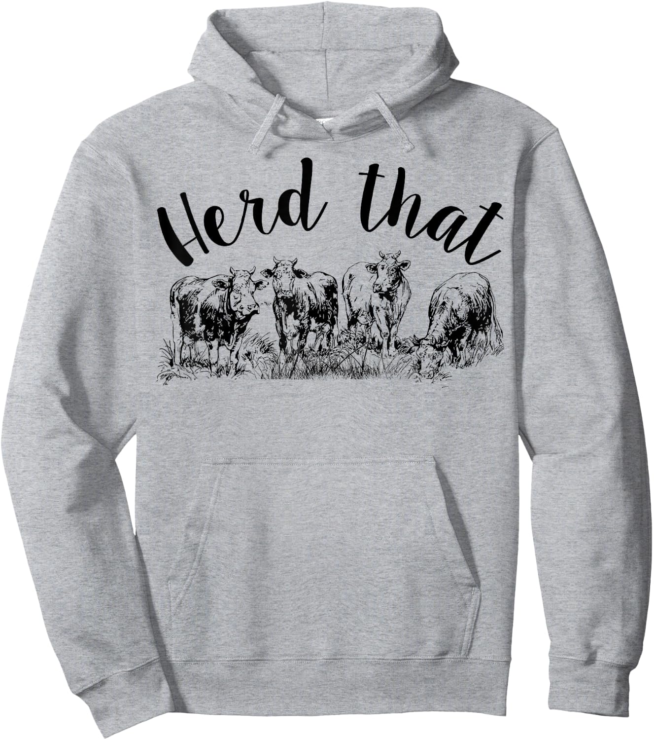 Vintage Cows Farm Cow Herd That Hoodie - Hoodie | Ash