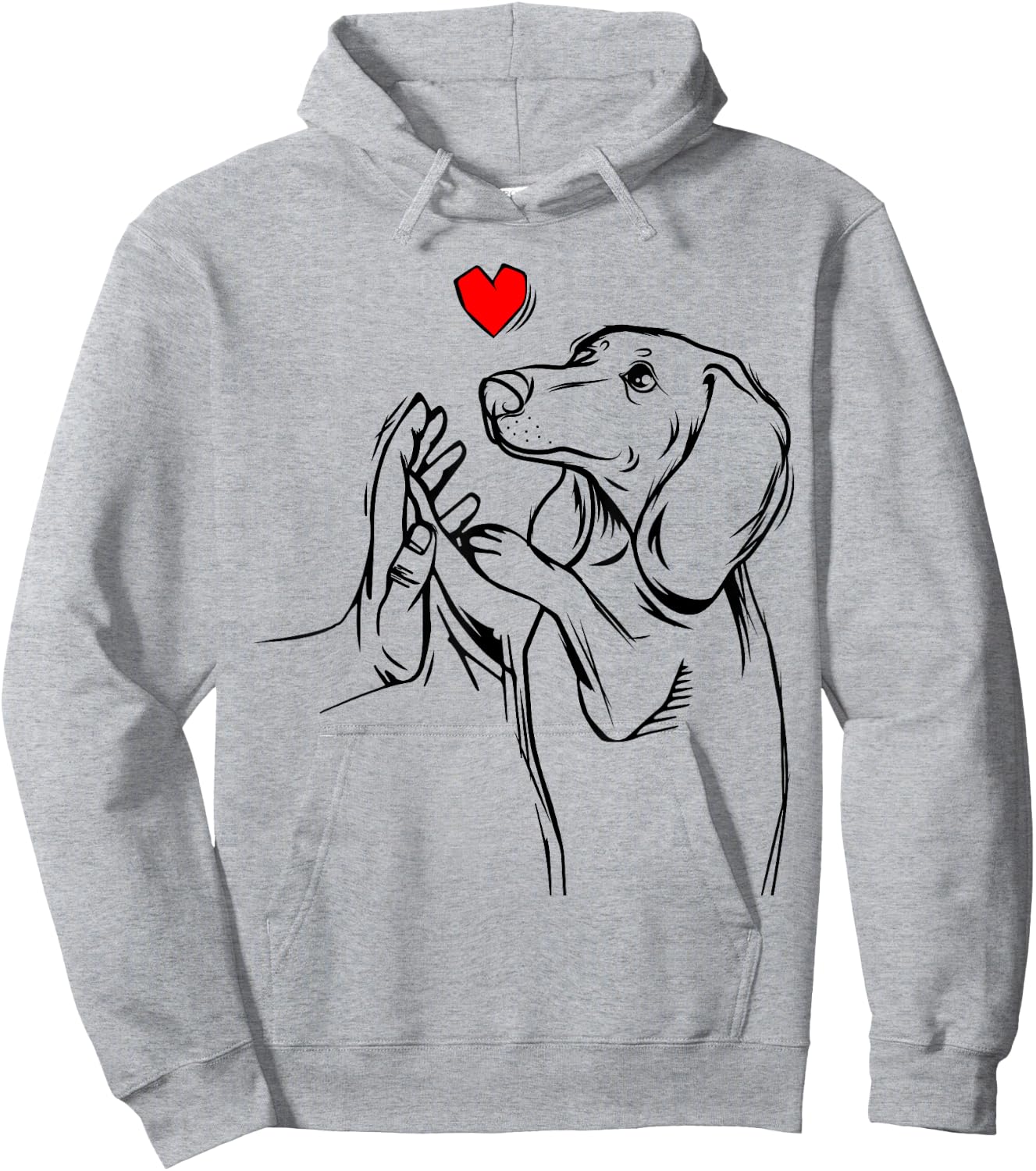 Dachshund Love Cute Weiner Dog Mom Funny Girls Gift Hoodie - Hoodie | Ash