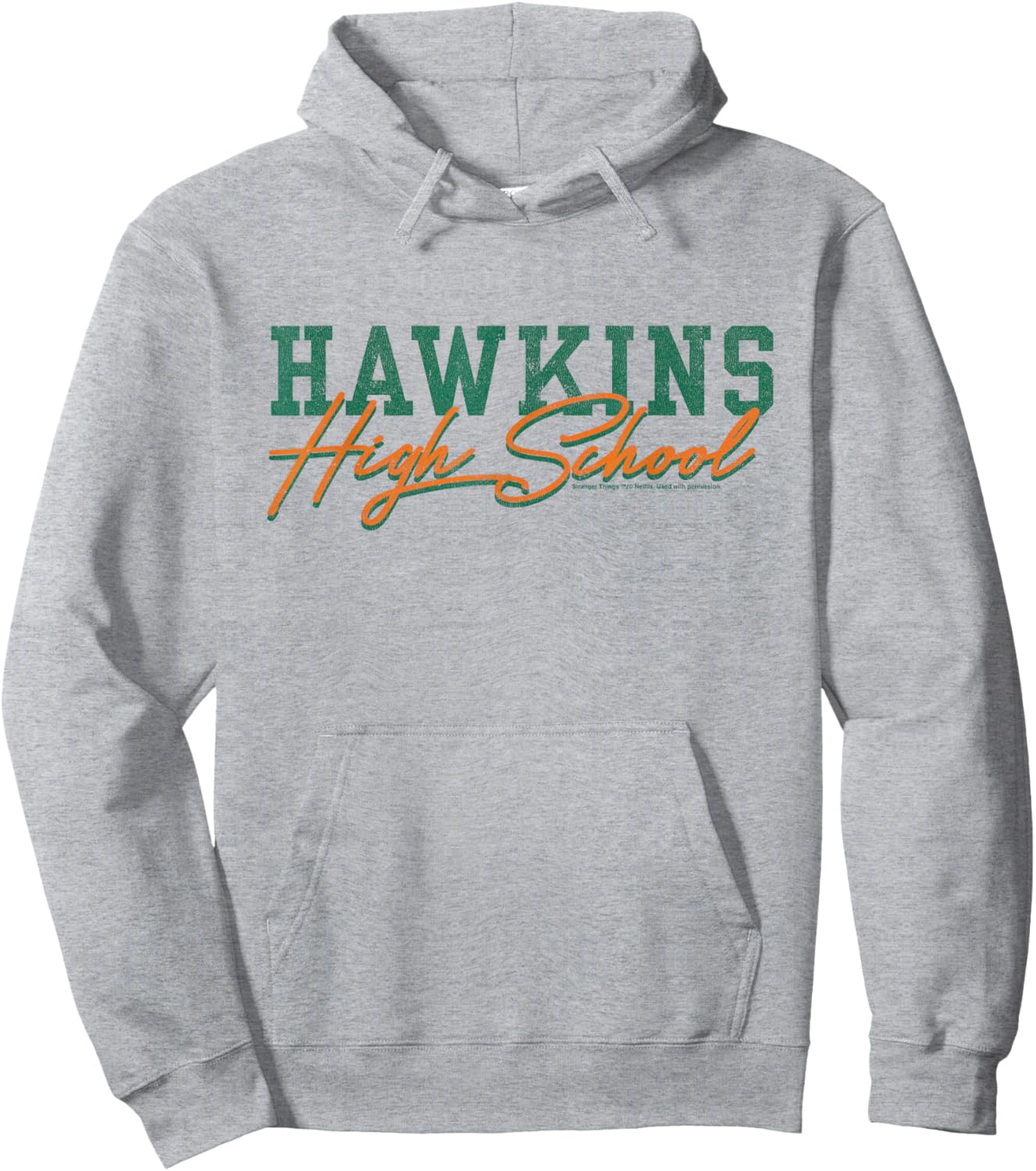 Stranger Things Hawkins High School Retro Logo Hoodie - Hoodie | Ash