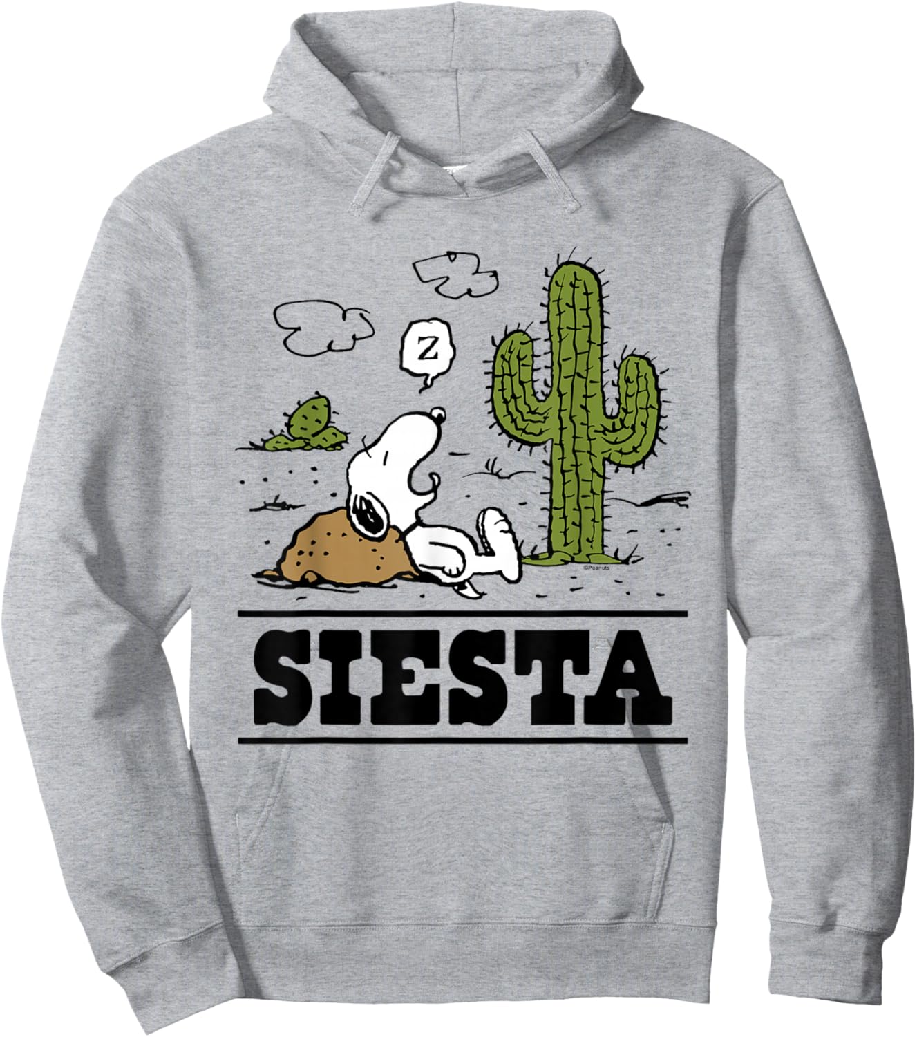 Peanuts - Snoopy Siesta Desert Hoodie - Hoodie | Ash