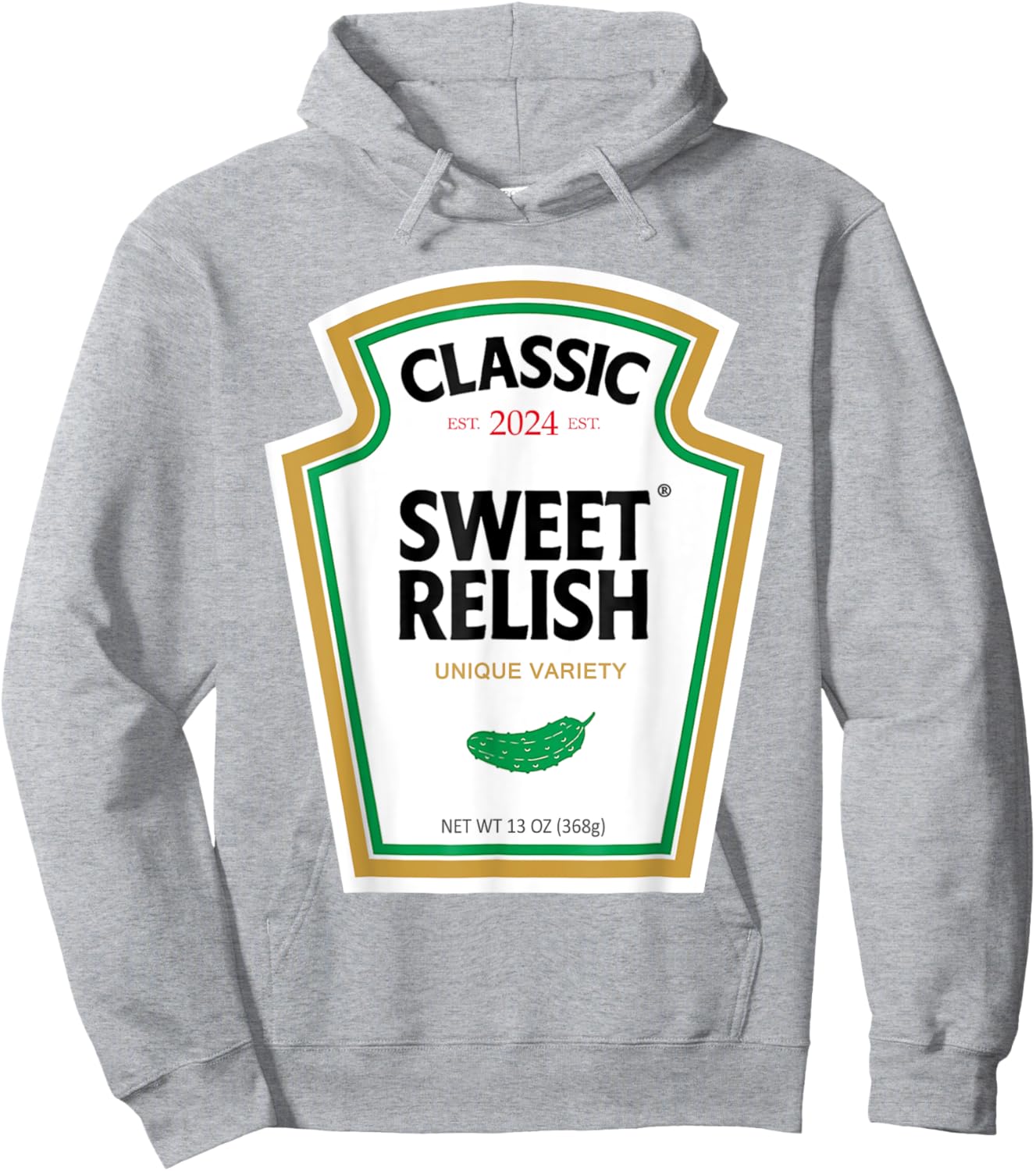 Sweet Relish DIY Halloween Condiment Green Pickle Hoodie - Hoodie | Ash